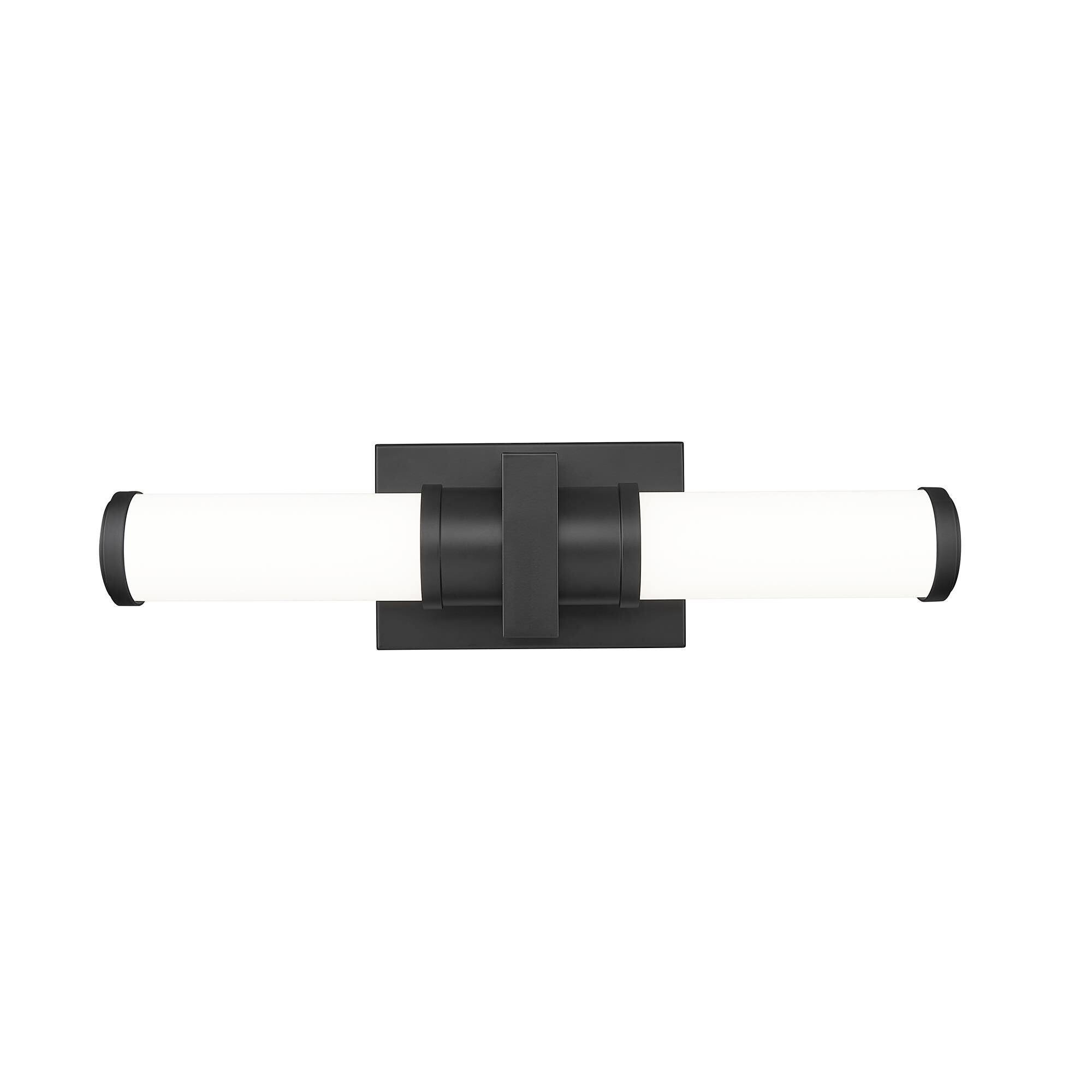 Shown in Matte Black finish and Opal White glass and Opal White shade