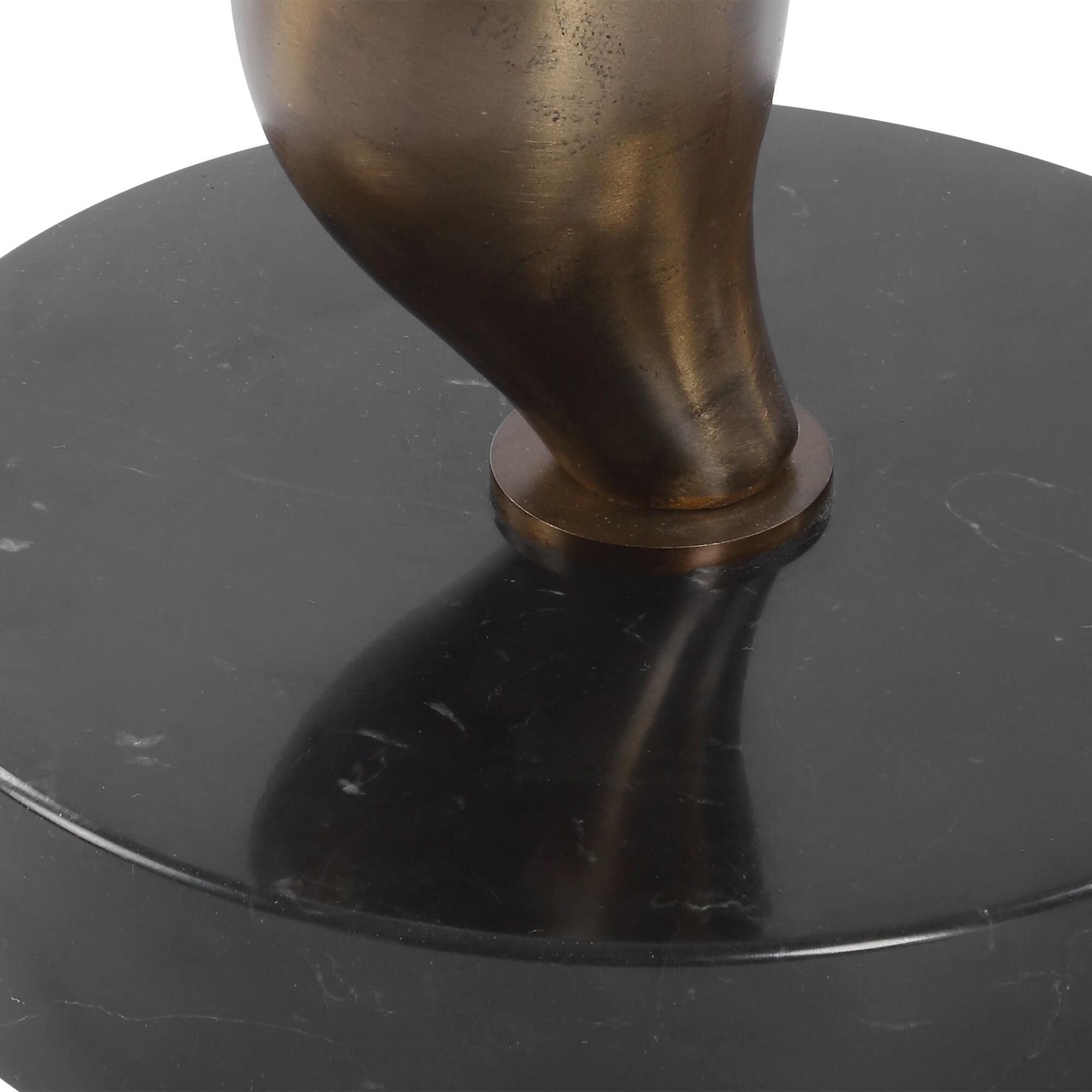 Shown in Black and Brass finish