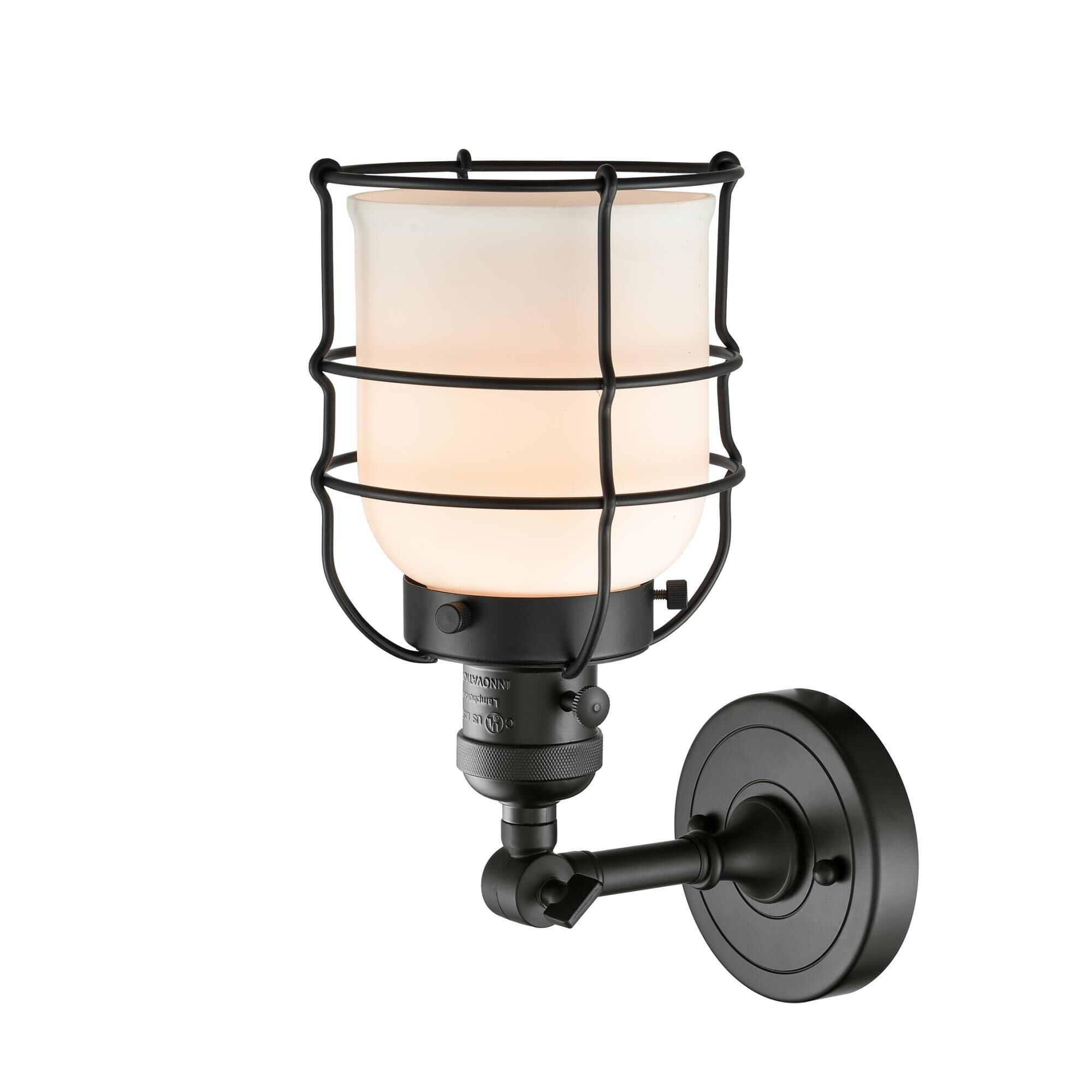 Bruno Marashlian Small Bell Cage 12 Inch Wall Sconce by Innovations Lighting