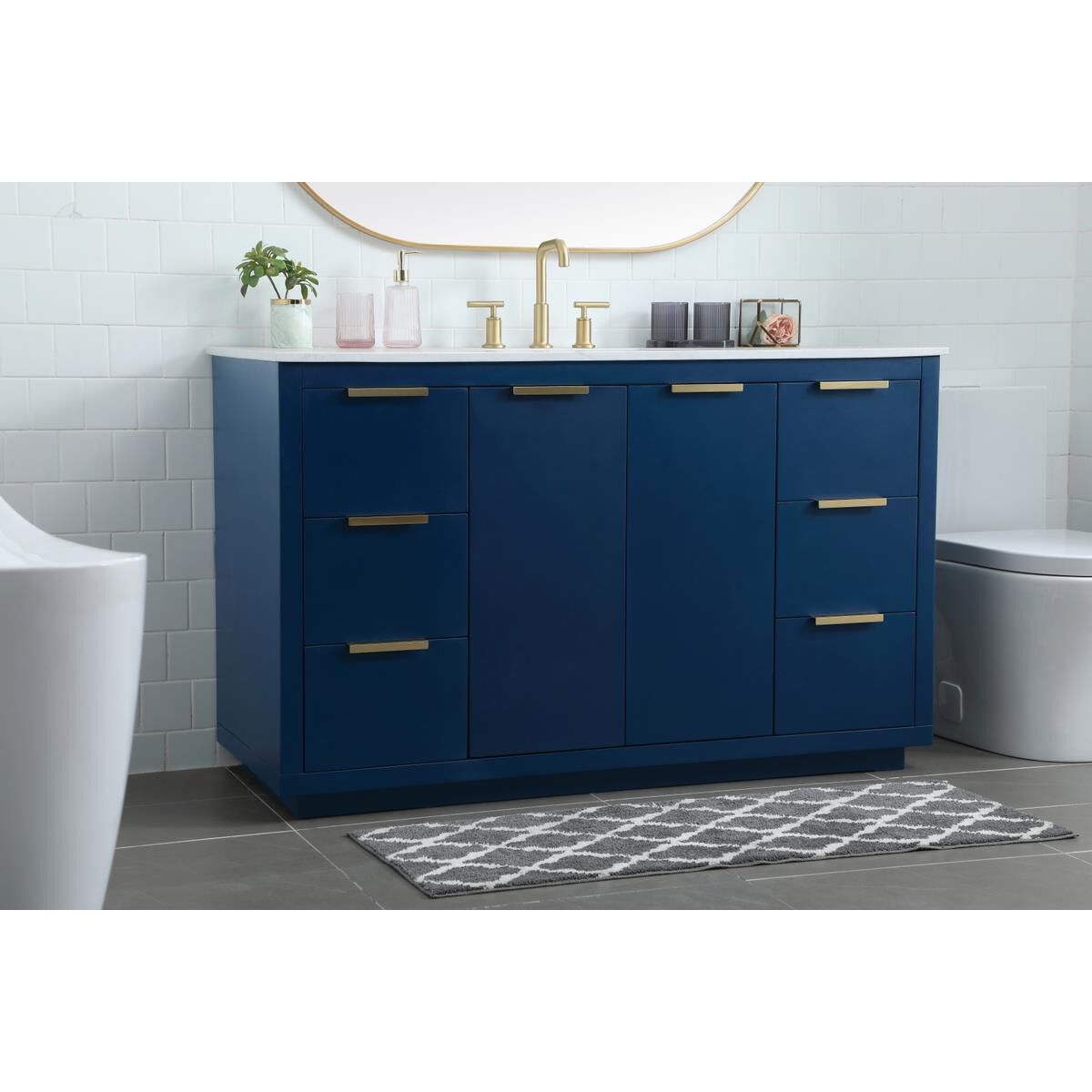 Shown in Blue finish