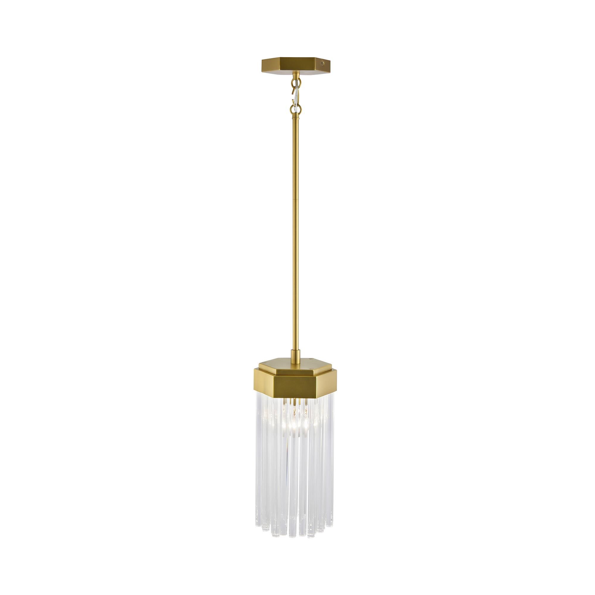 Shown in Brushed Brass finish