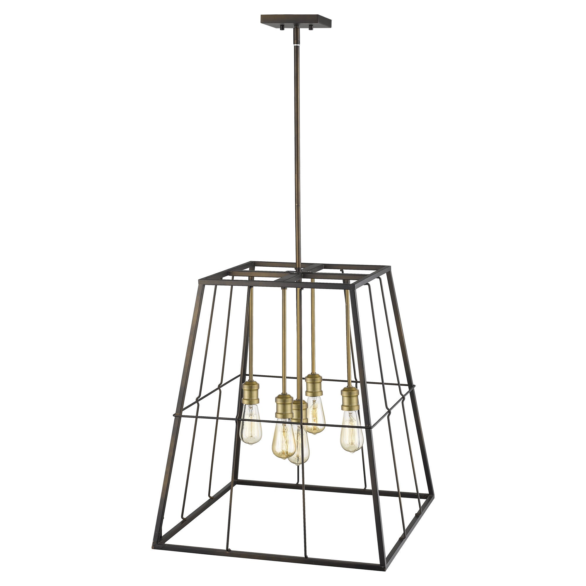 Shown in Oil-Rubbed Bronze finish and -- glass and -- shade