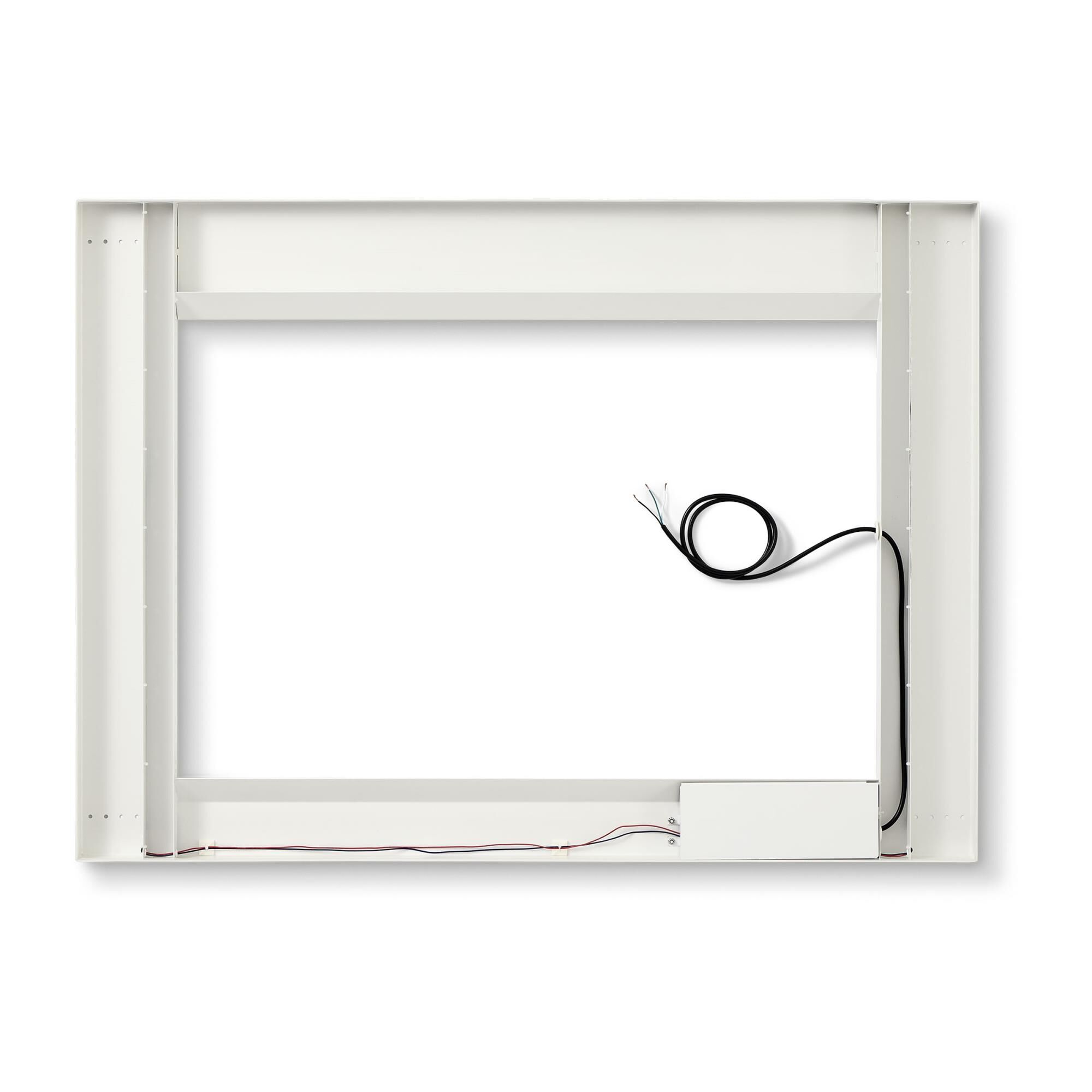 Shown in Might Bright White finish and Mirror Glass shade