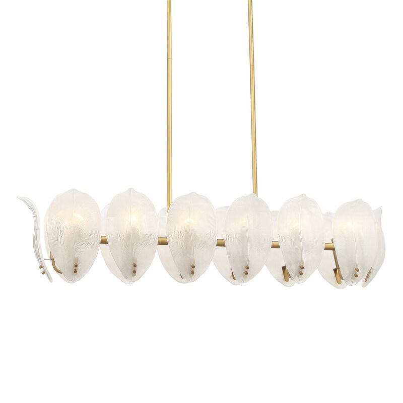 Orchid Medium Linear Chandelier by Metropolitan Lighting