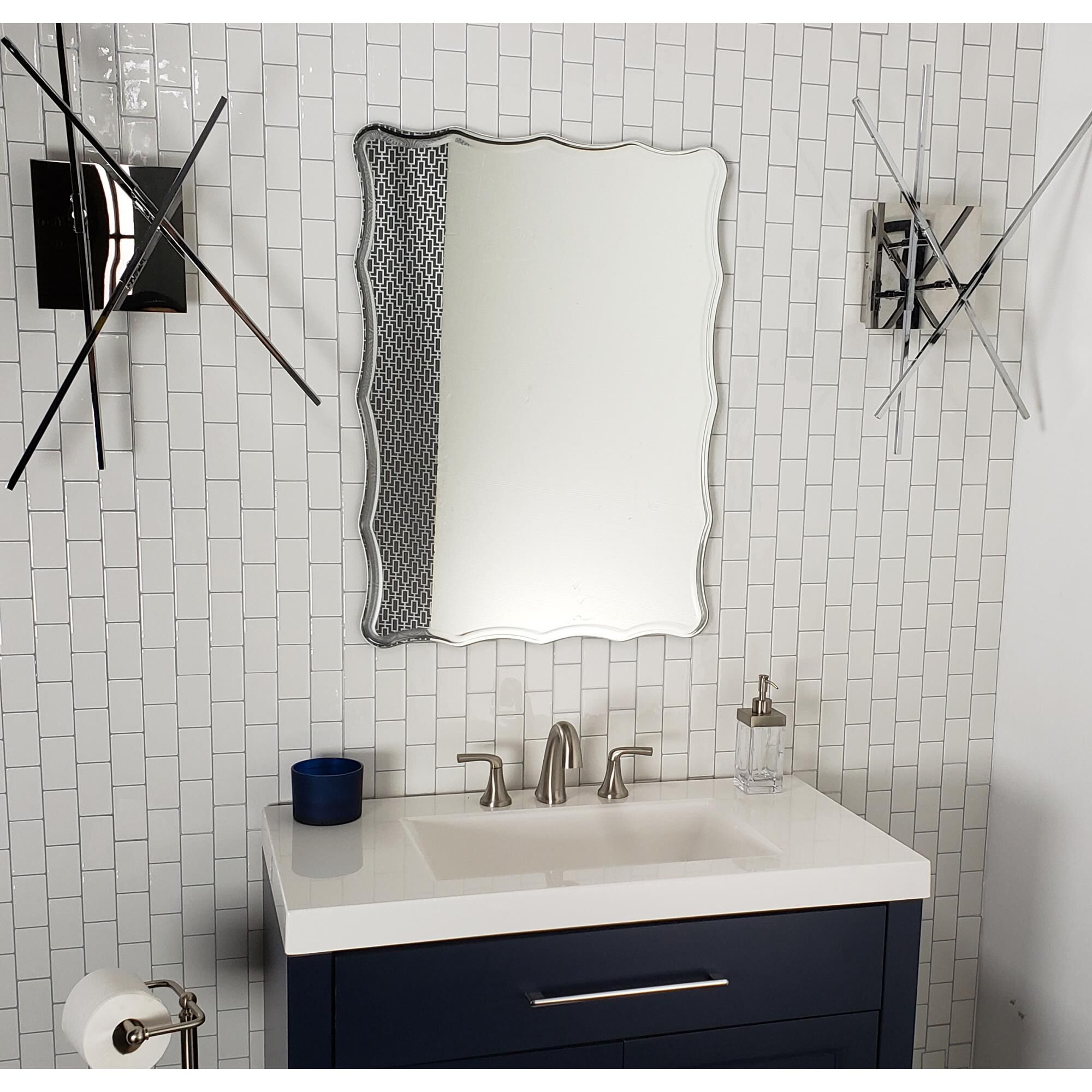 Ridge Bathroom Mirror by Decor Wonderland