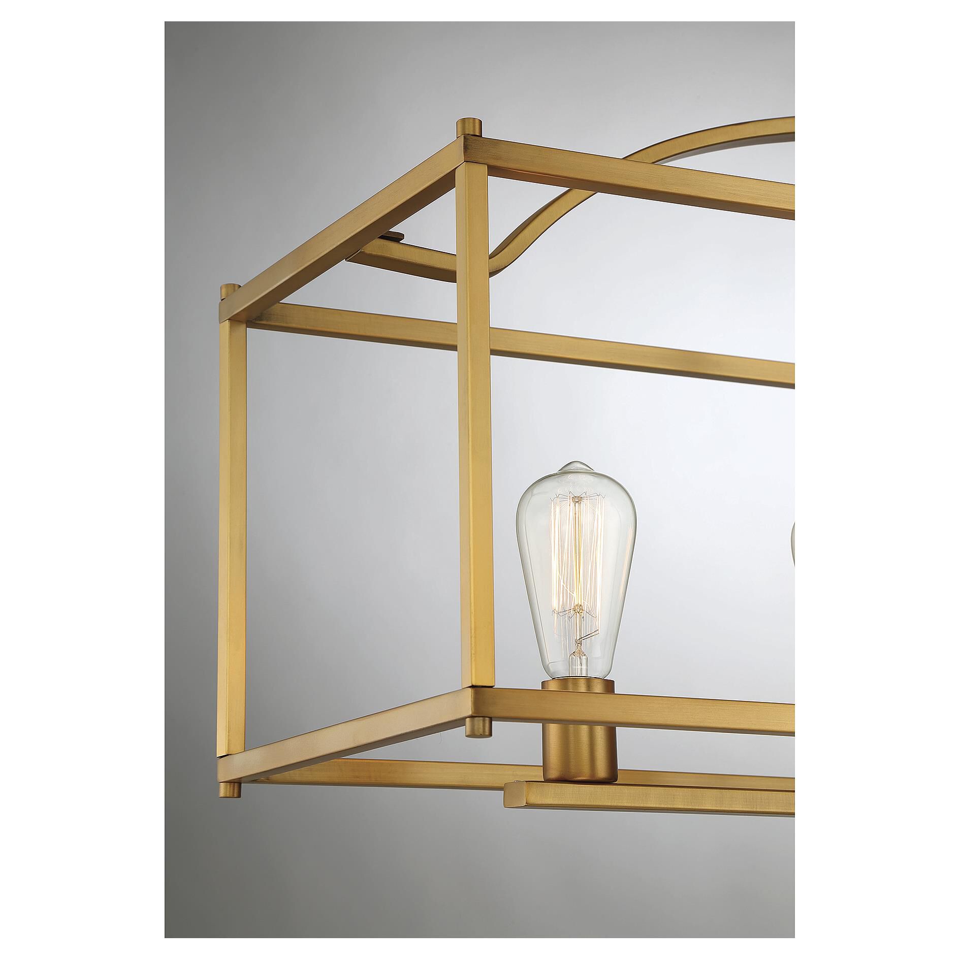 Palladian 38 Inch 5 Light Linear Suspension Light by Savoy House