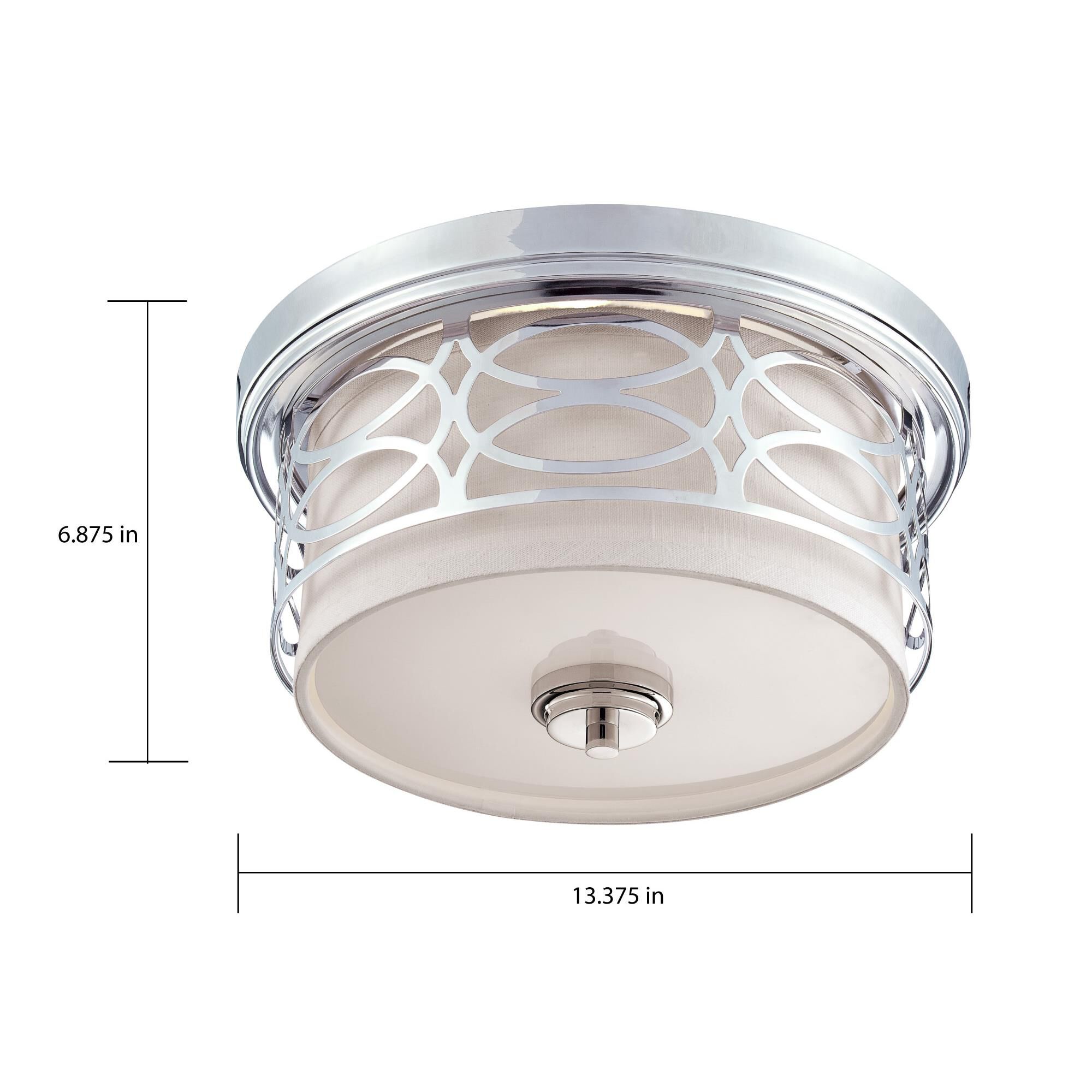 Harlow 13 Inch 2 Light Flush Mount by Nuvo Lighting