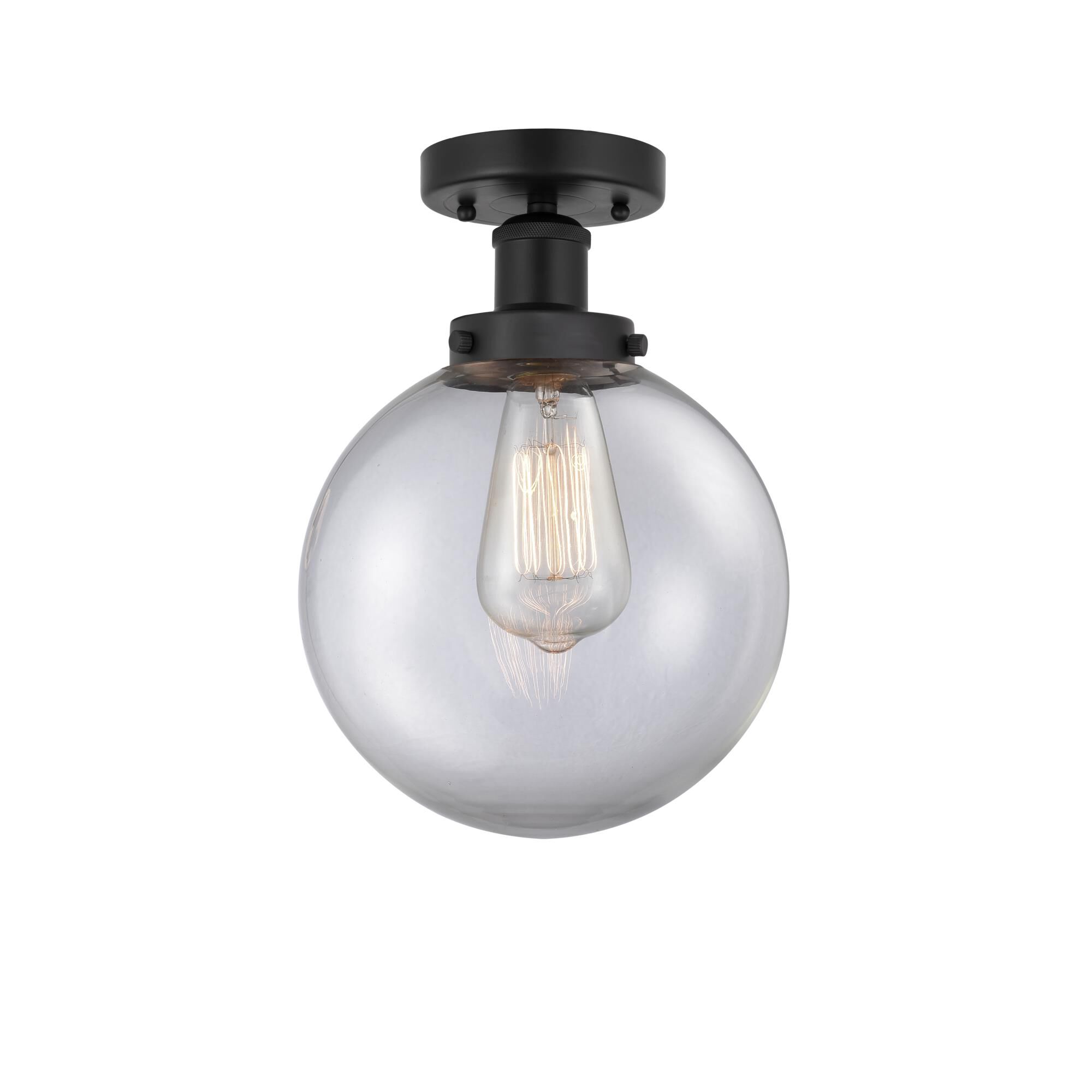 Shown in Matte Black, Clear finish and Clear glass and Clear Glass shade