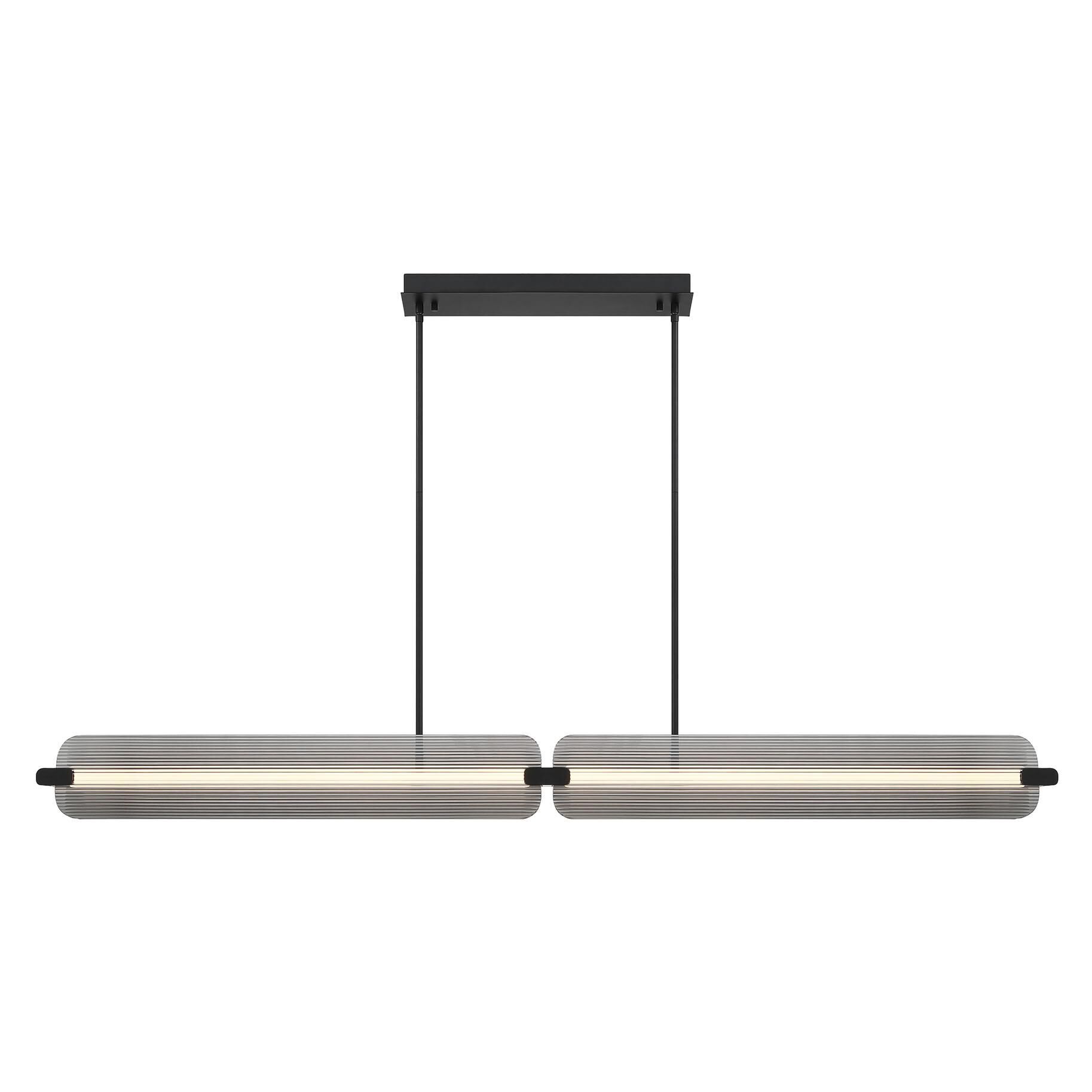 Shown in Matte Black finish and Smoked glass