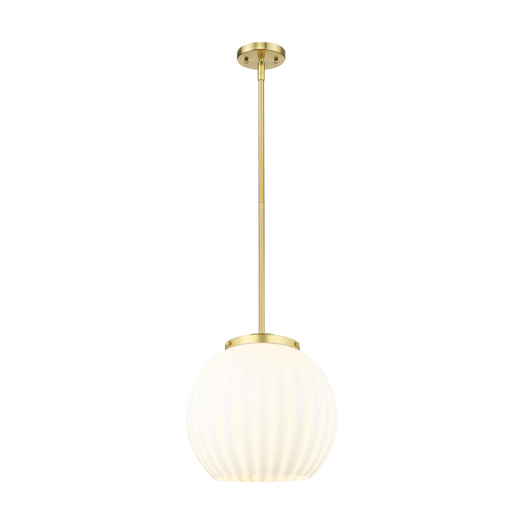 Bruno Marashlian White Venetian 14 Inch Large Pendant by Innovations Lighting
