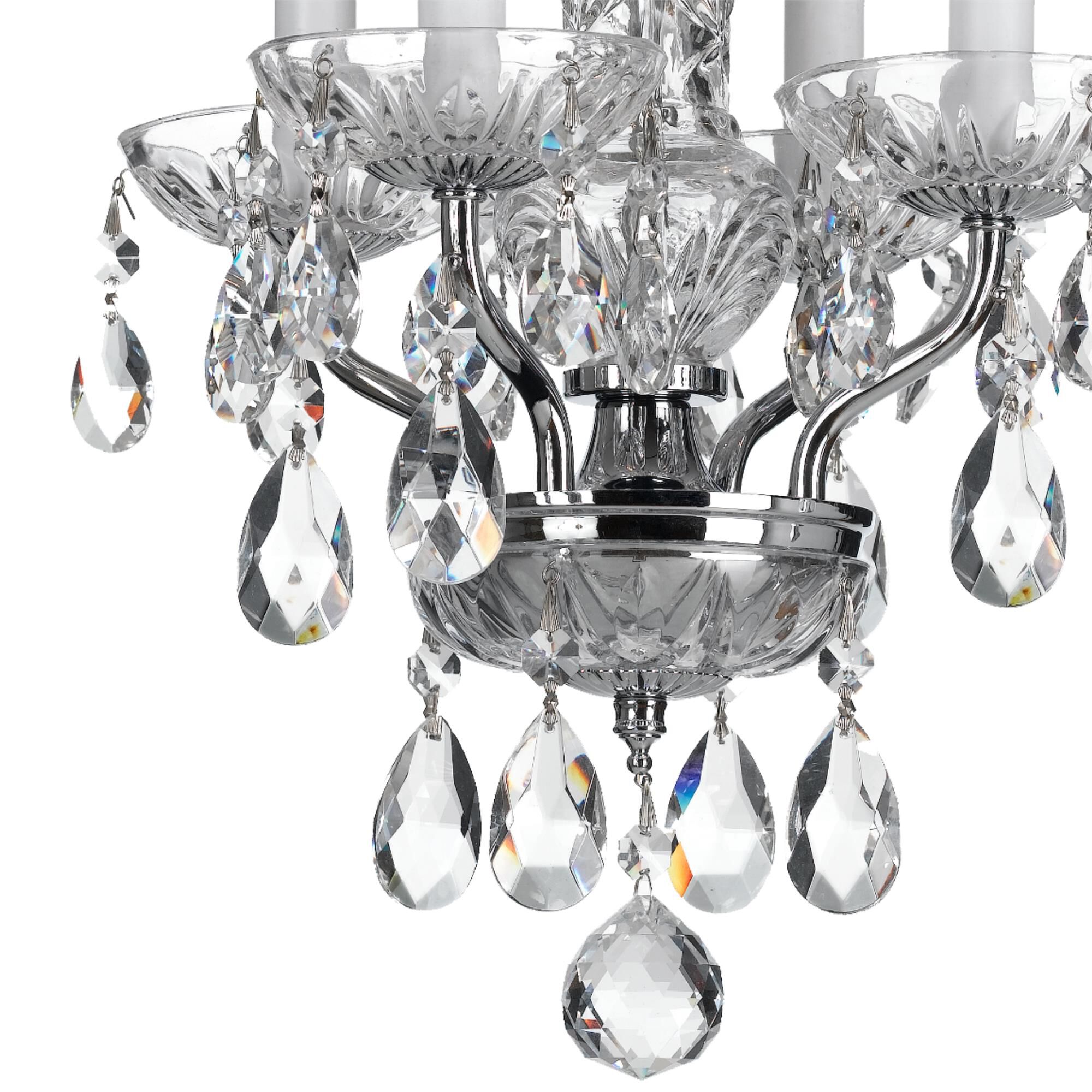 Traditional Crystal 11 Inch Chandelier,