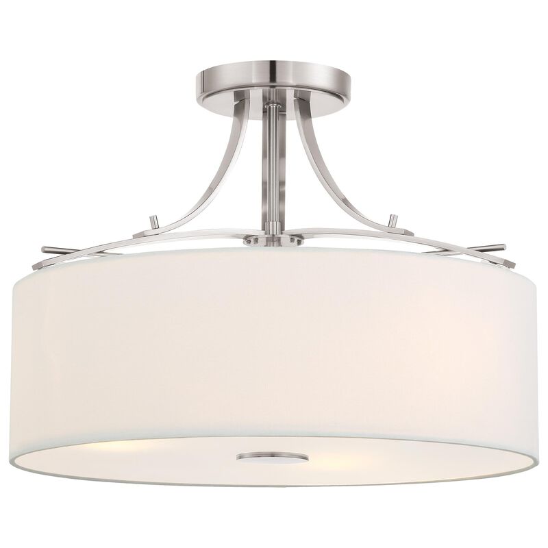 Poleis 16 Inch Semi Flush Mount by Minka Lavery