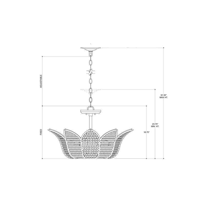 Bunny Williams Bebe Medium Chandelier by Currey & Company