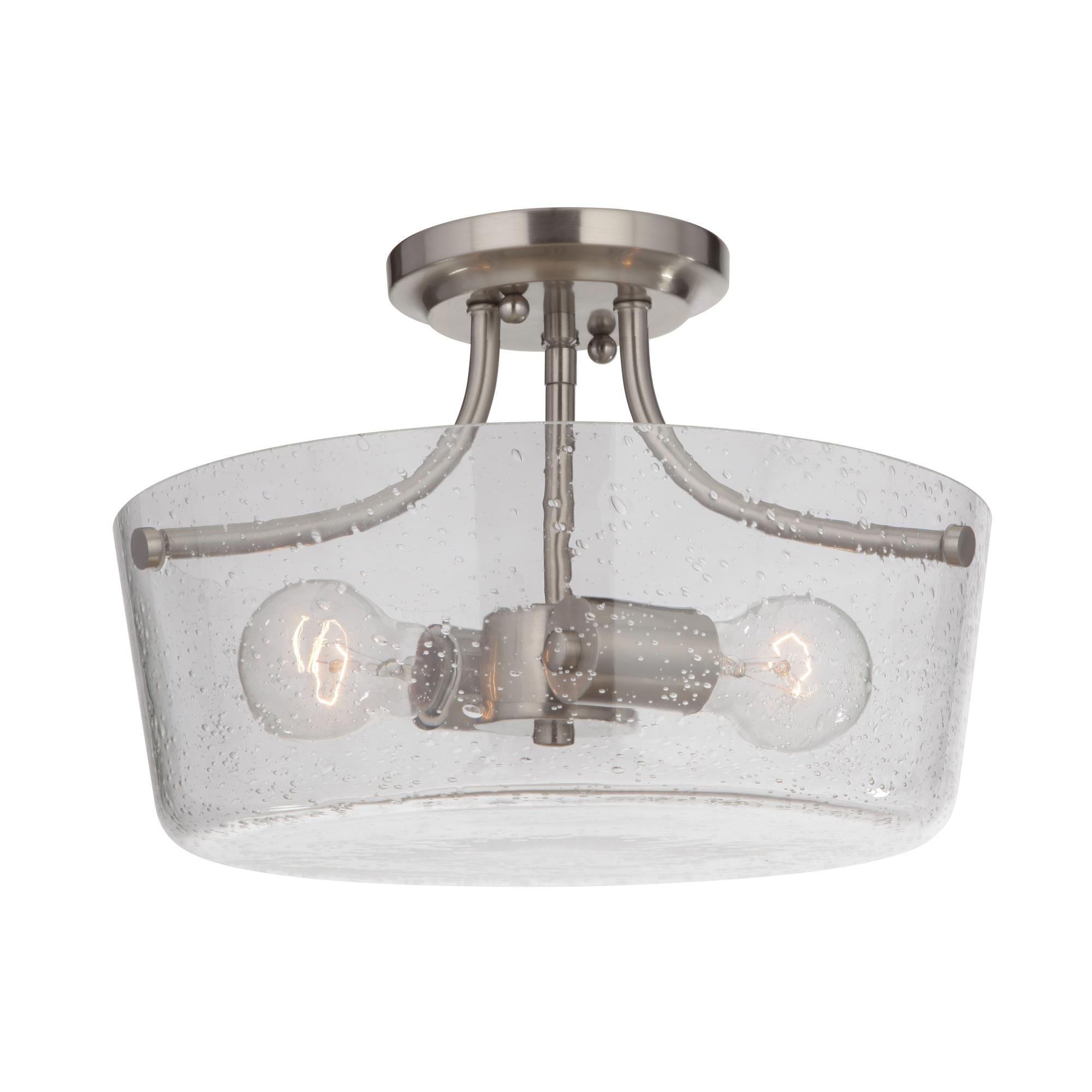 Tyler 13 Inch 2 Light Semi Flush Mount by Craftmade
