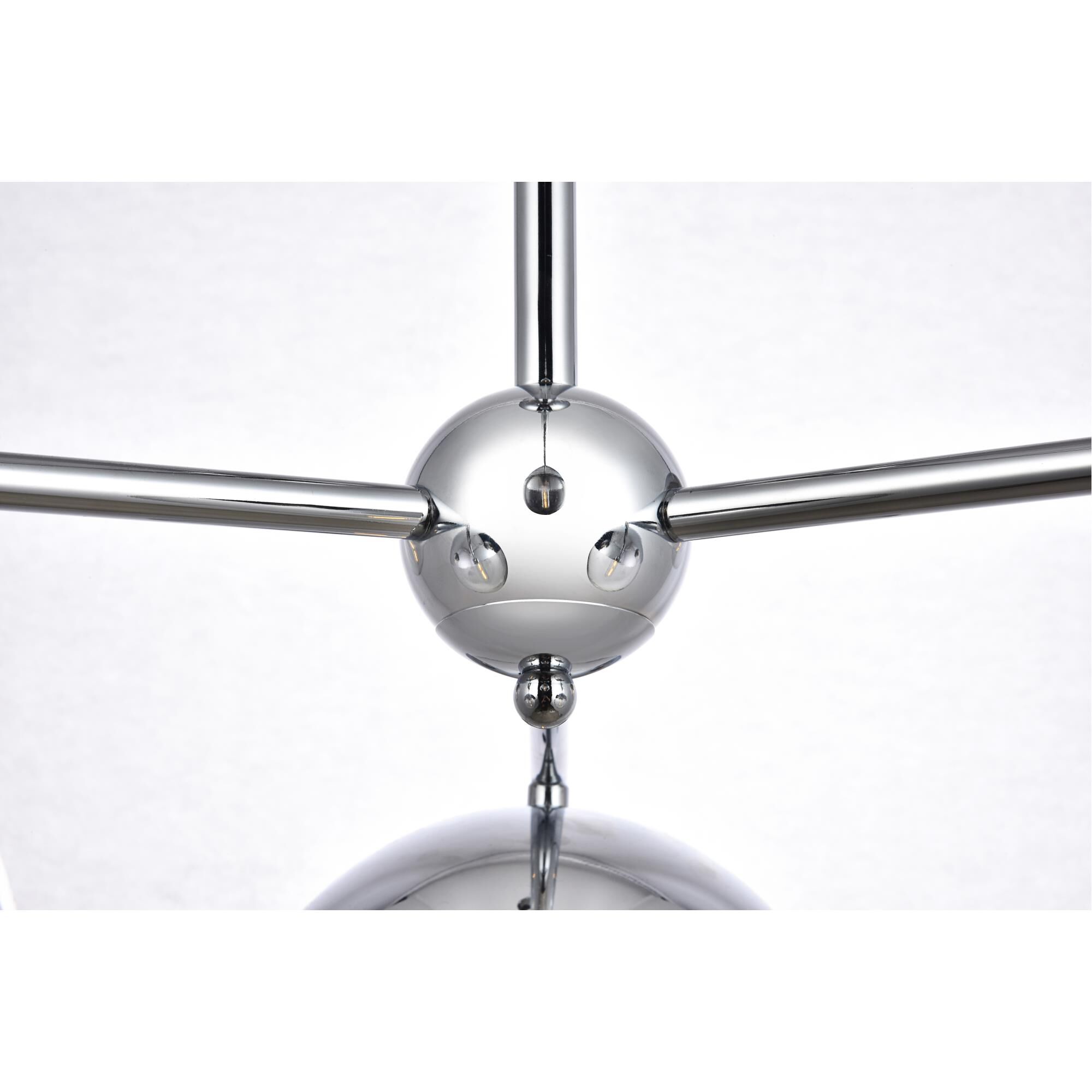 Shown in Chrome finish and Clear glass