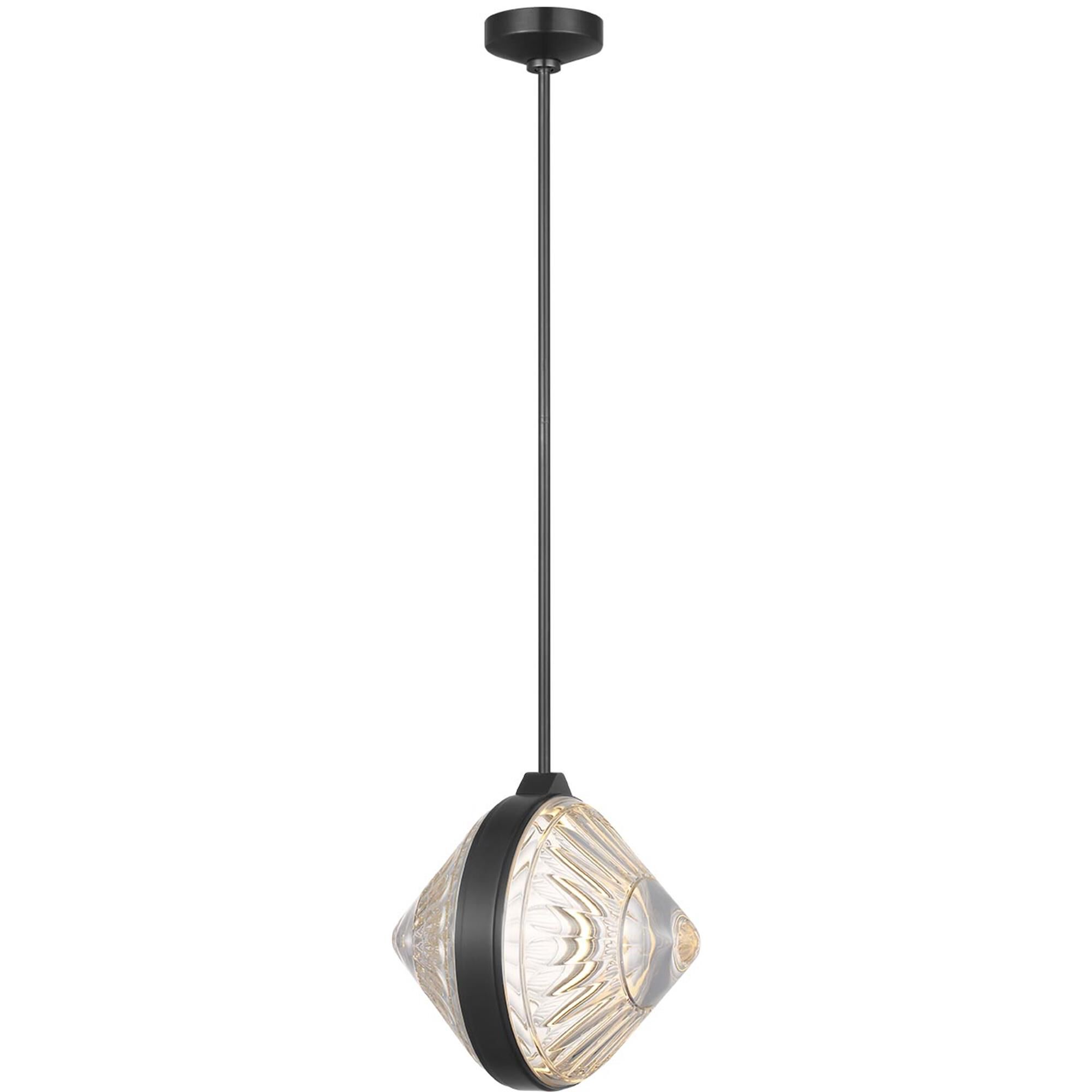 Shown in Bronze finish and Clear crystal