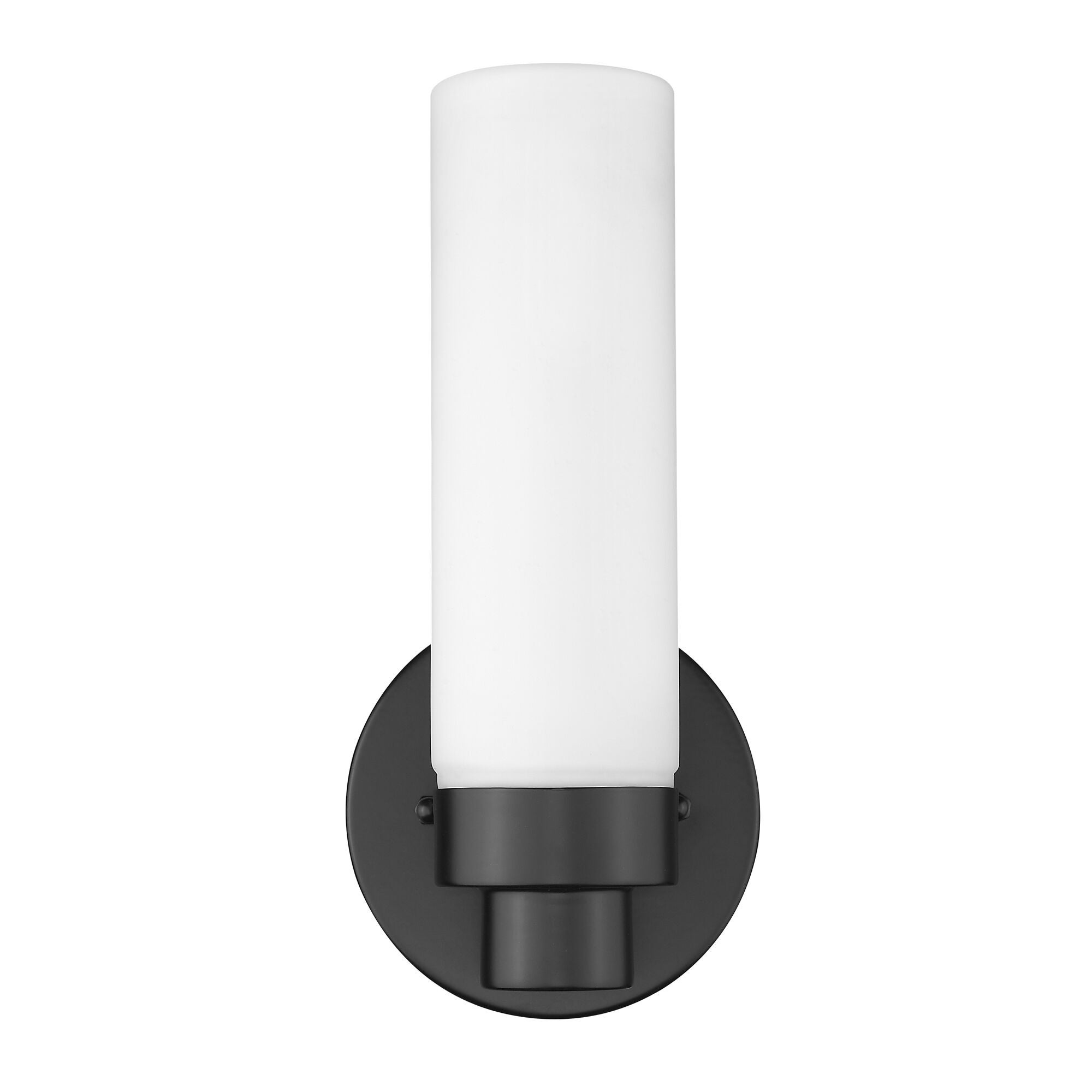 Shown in Matte Black finish and Frosted glass and Frosted Glass shade