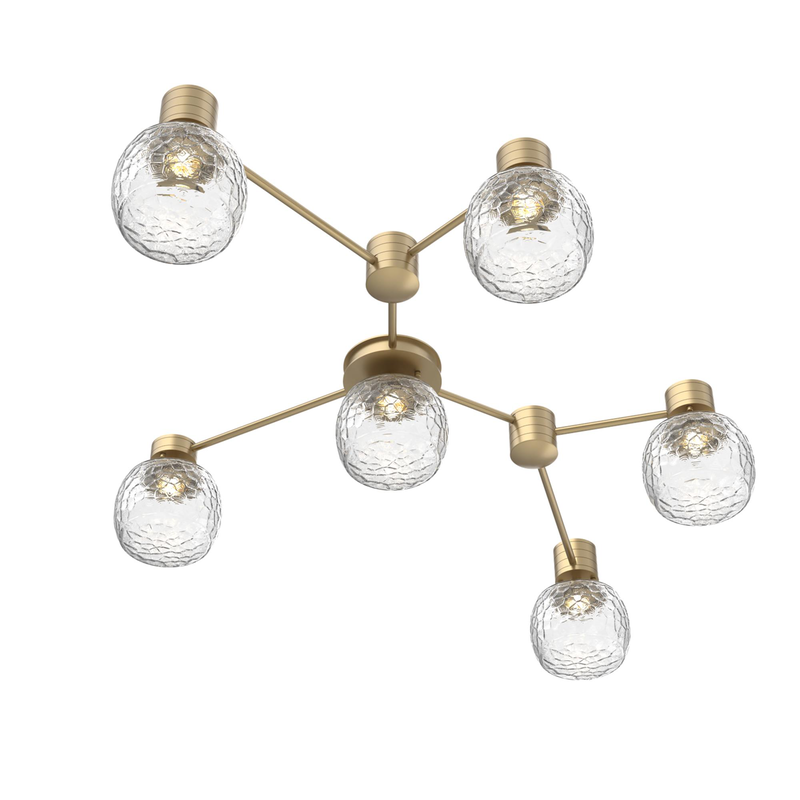 Levi Wilson Vessel 37 Inch Semi Flush Mount by Hammerton Studio