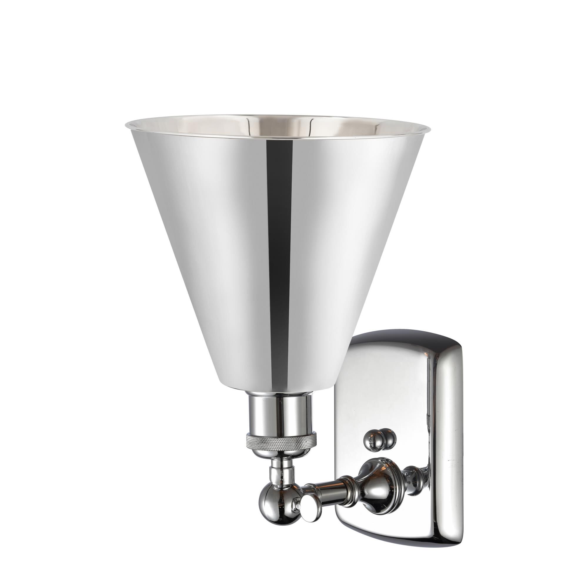 Shown in Polished Chrome finish and Polished Chrome Ballston Cone shade