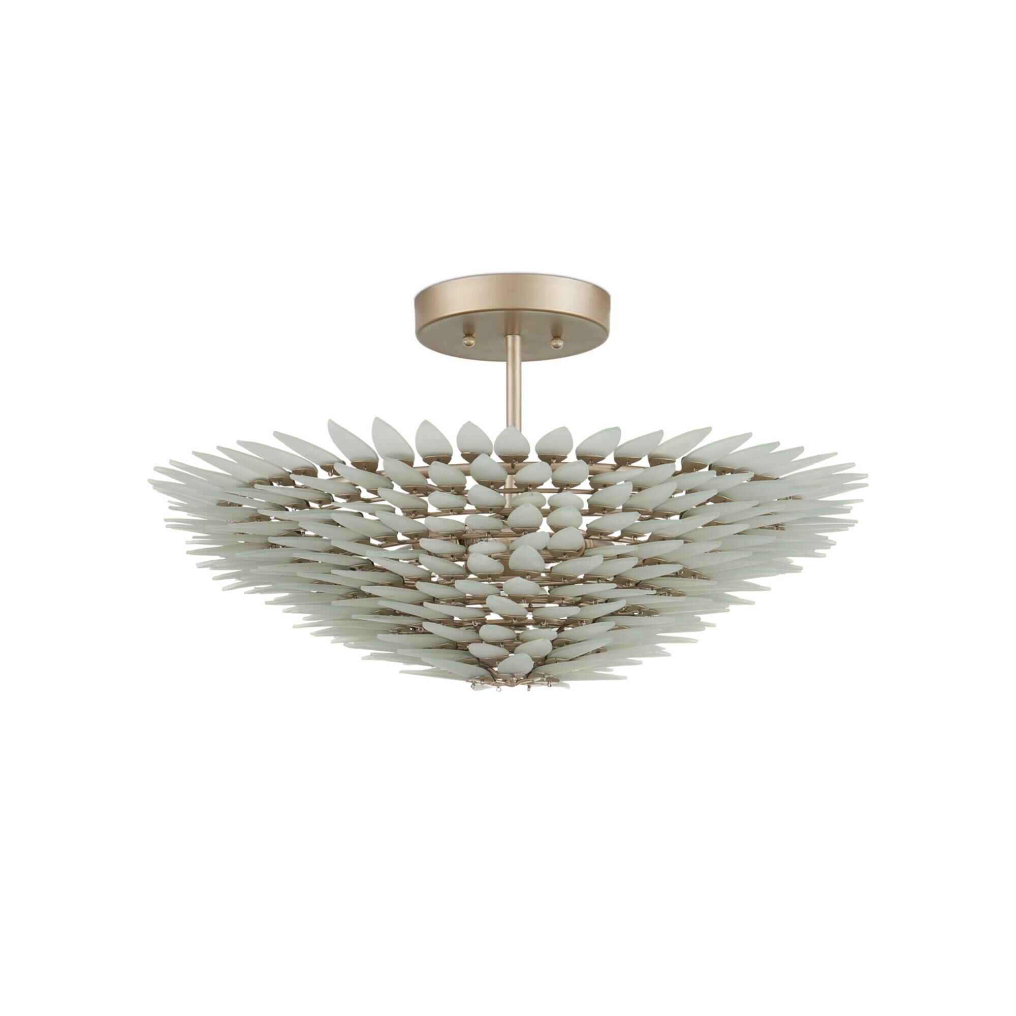 Dahlia 22 Inch Semi Flush Mount,