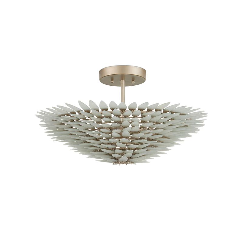 Dahlia 22 Inch Semi Flush Mount by Currey and Company