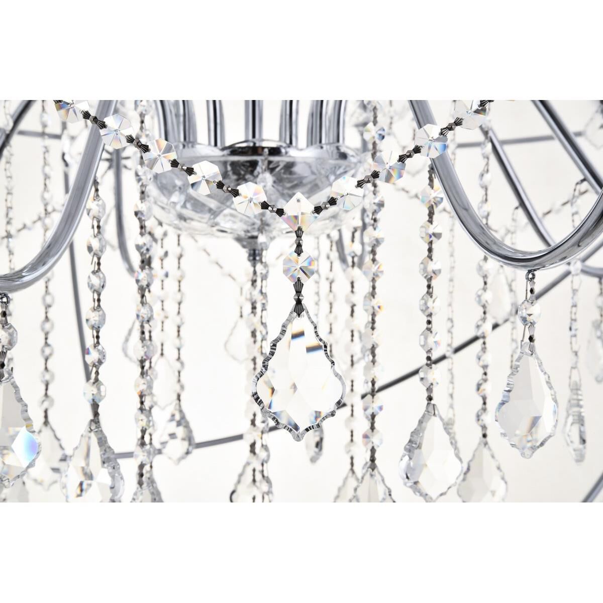 Cordelia 43 Inch 12 Light Chandelier by Elegant Lighting