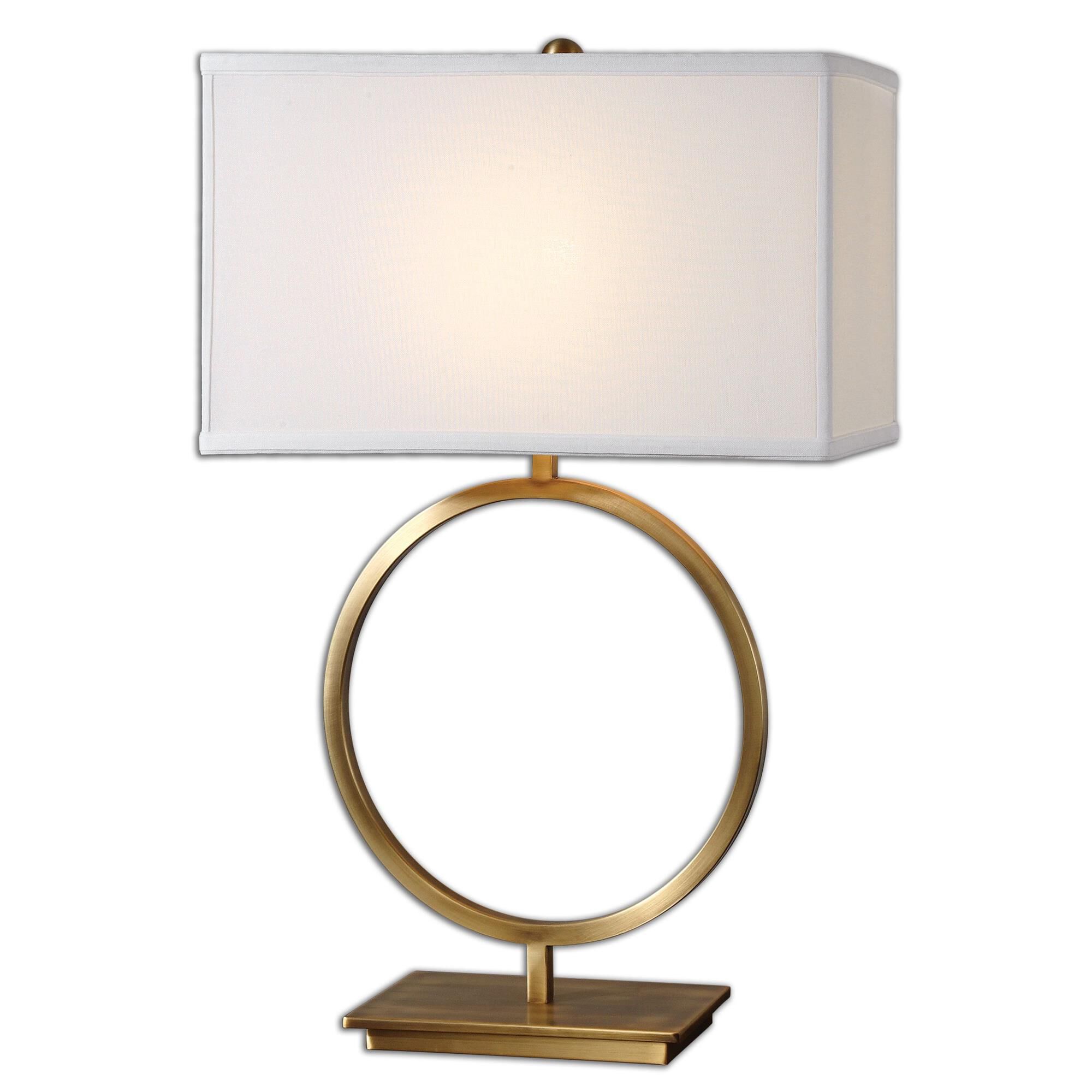 Shown in Brushed Brass finish and Rectangle Box shade