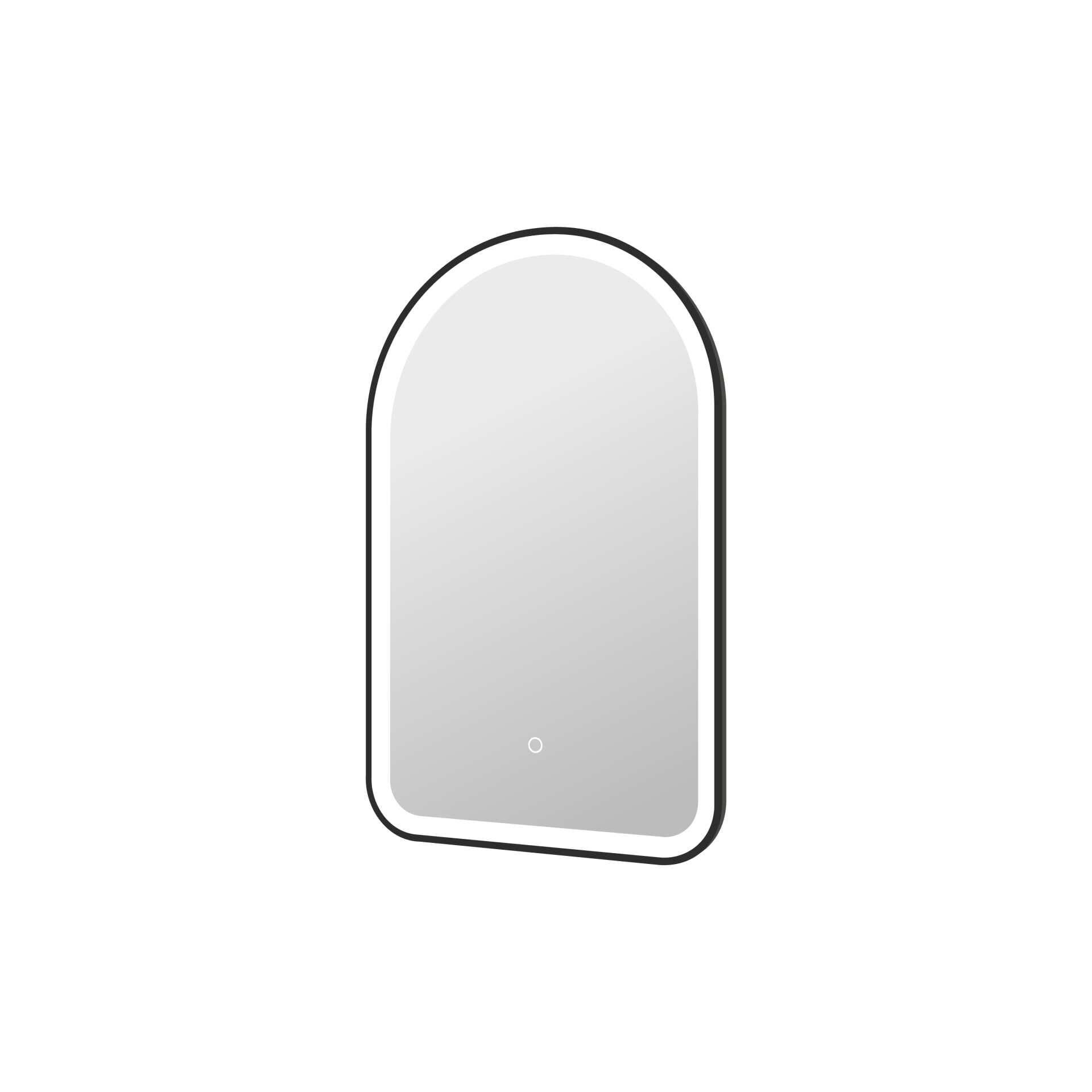 Harmoni 32 Inch Arched LED Lighted Mirror by Elegant Decor