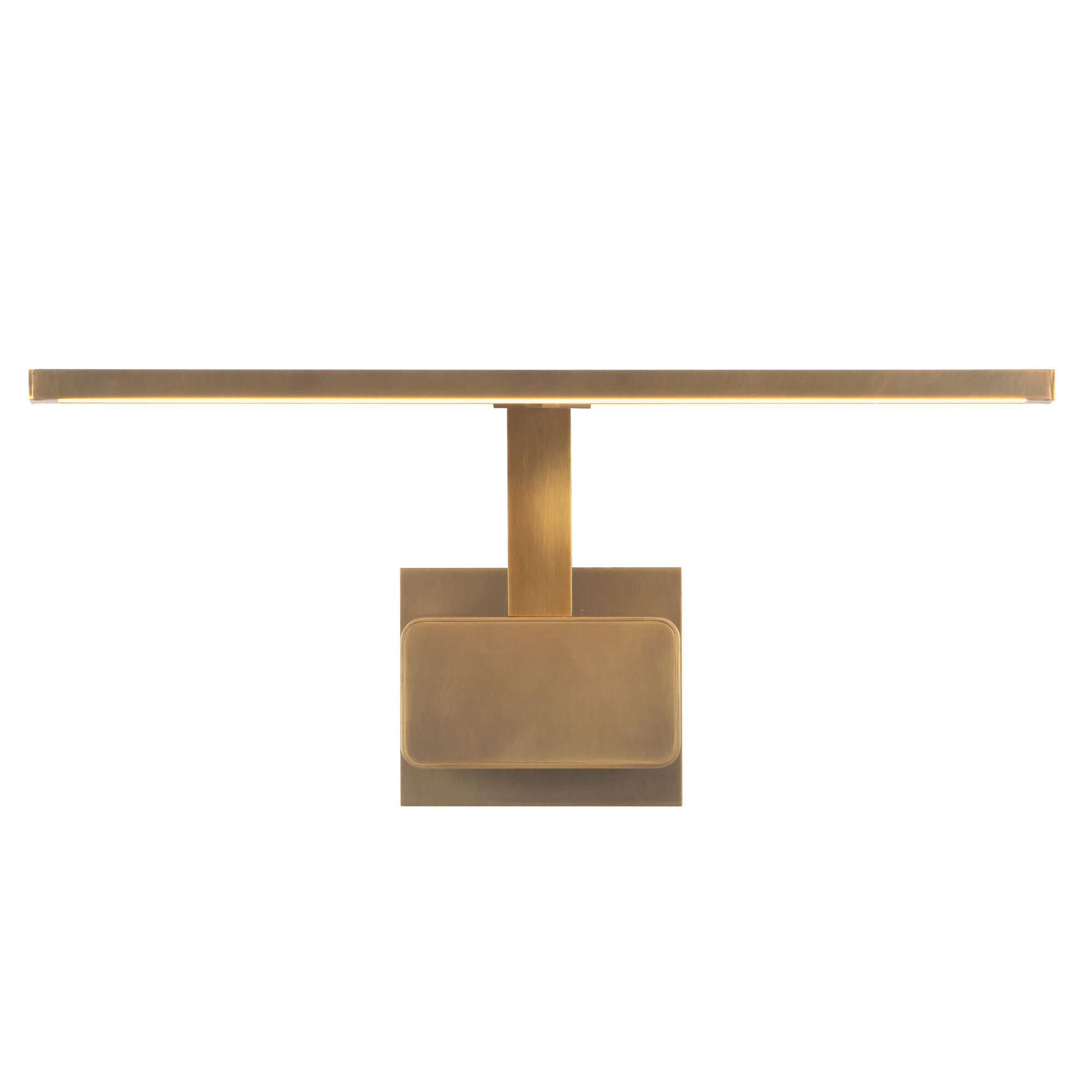 Shown in Vintage Brass finish and White Acrylic Diffuser glass