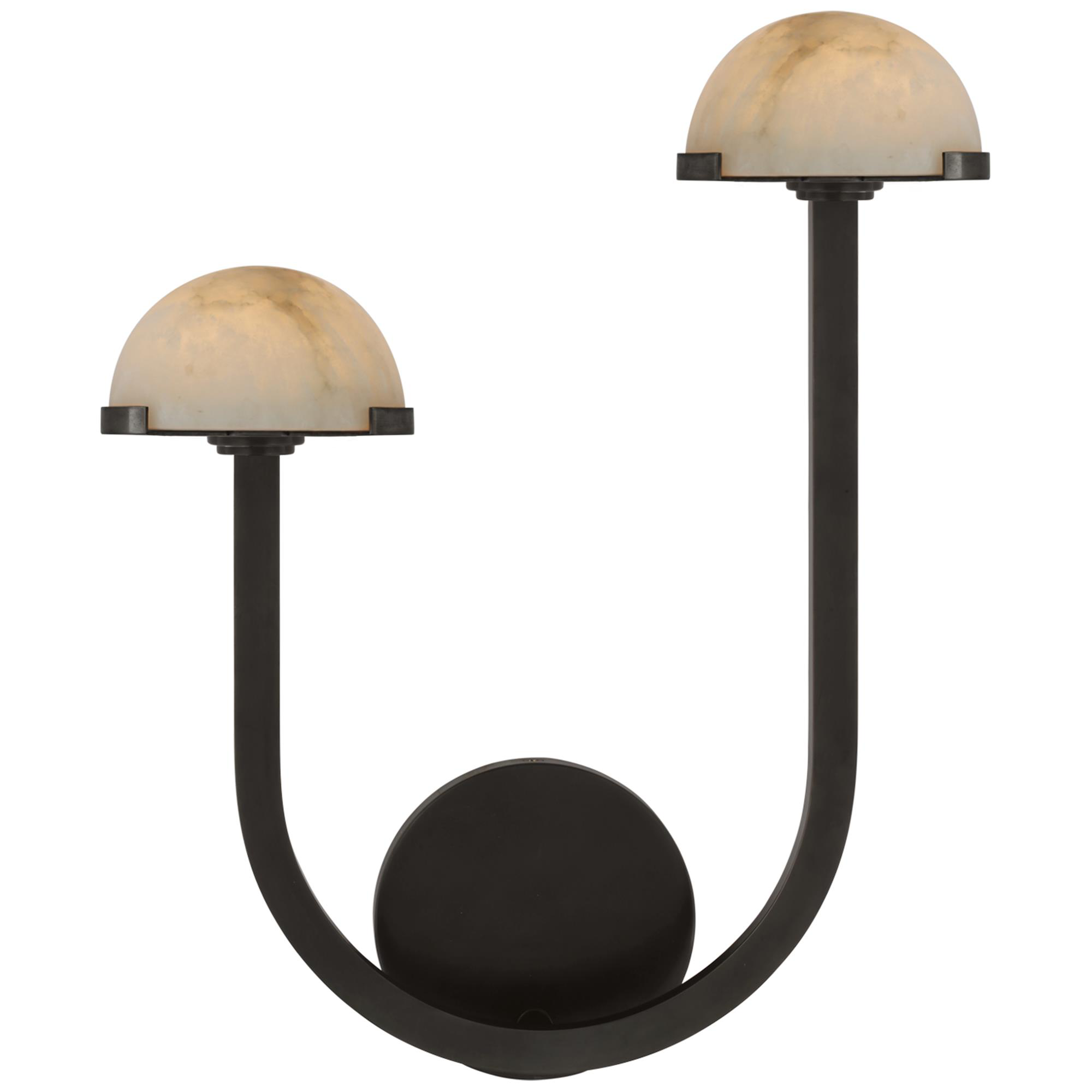 Shown in Bronze finish and Alabaster shade