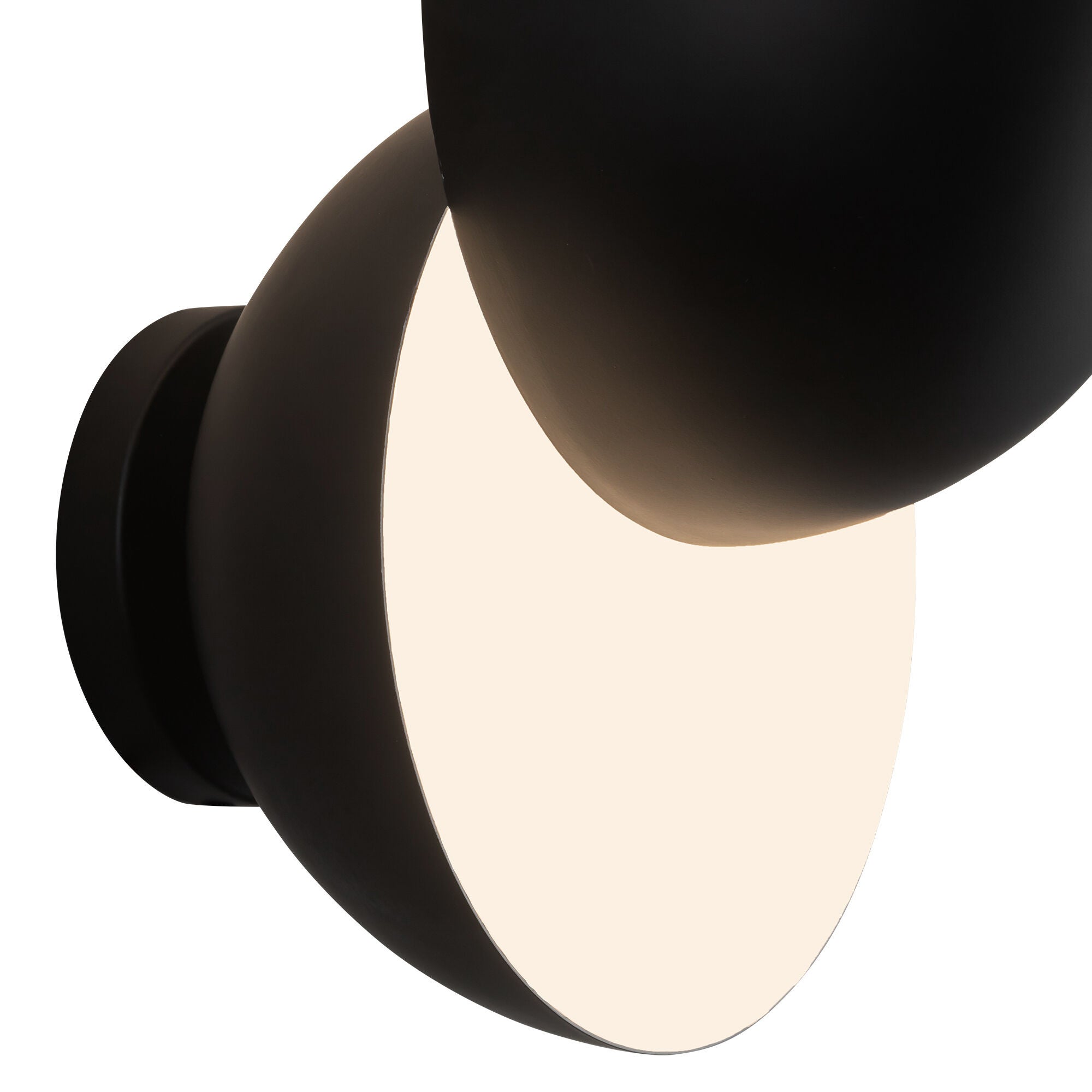 Shown in Black finish and Steel shade