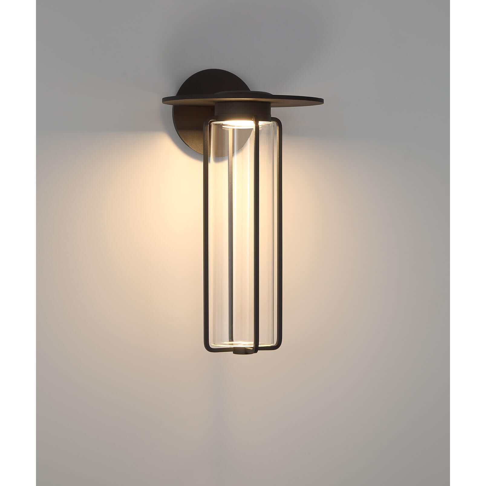 Shown in Sand Black finish and Clear glass