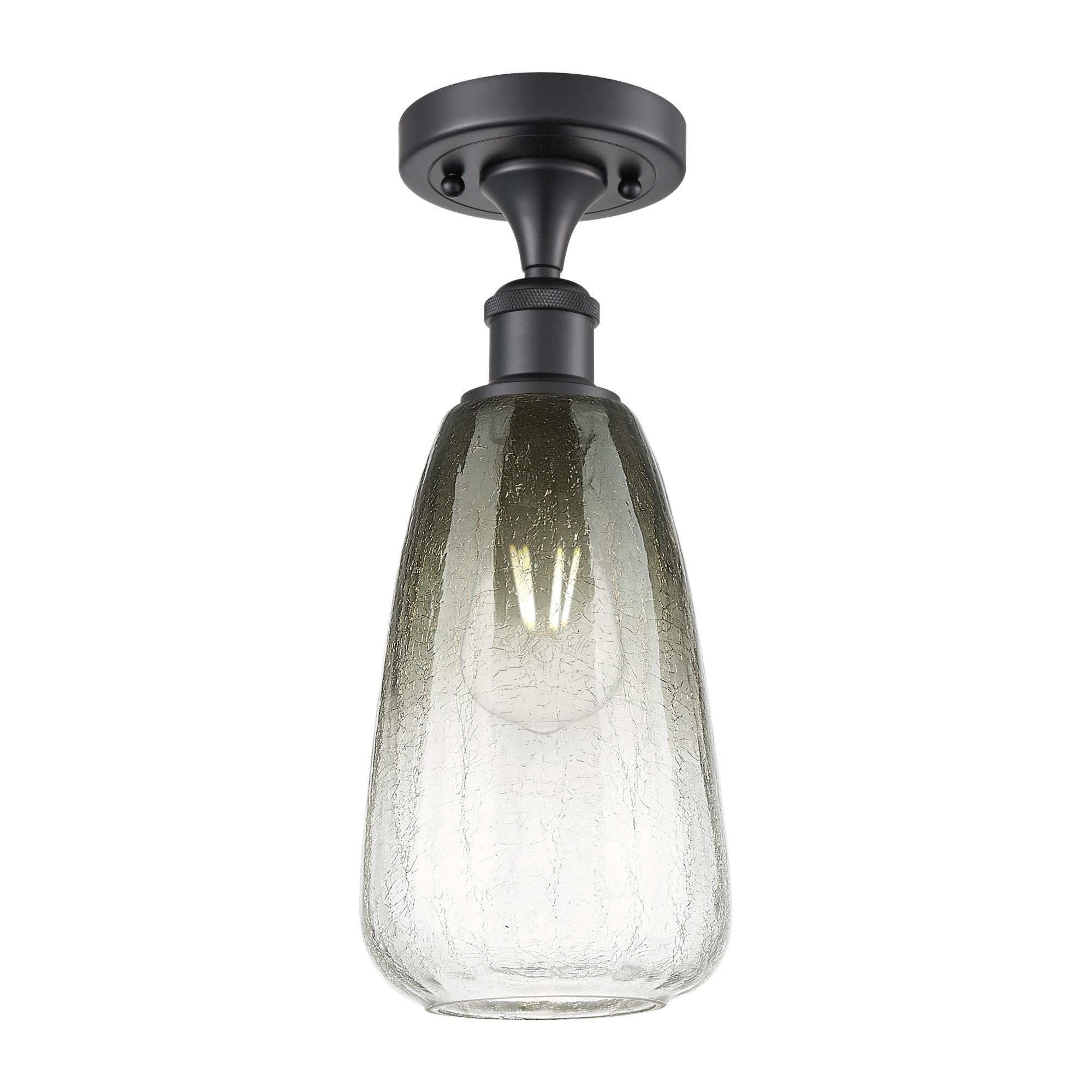 Shown in Matte Black finish and Slate glass