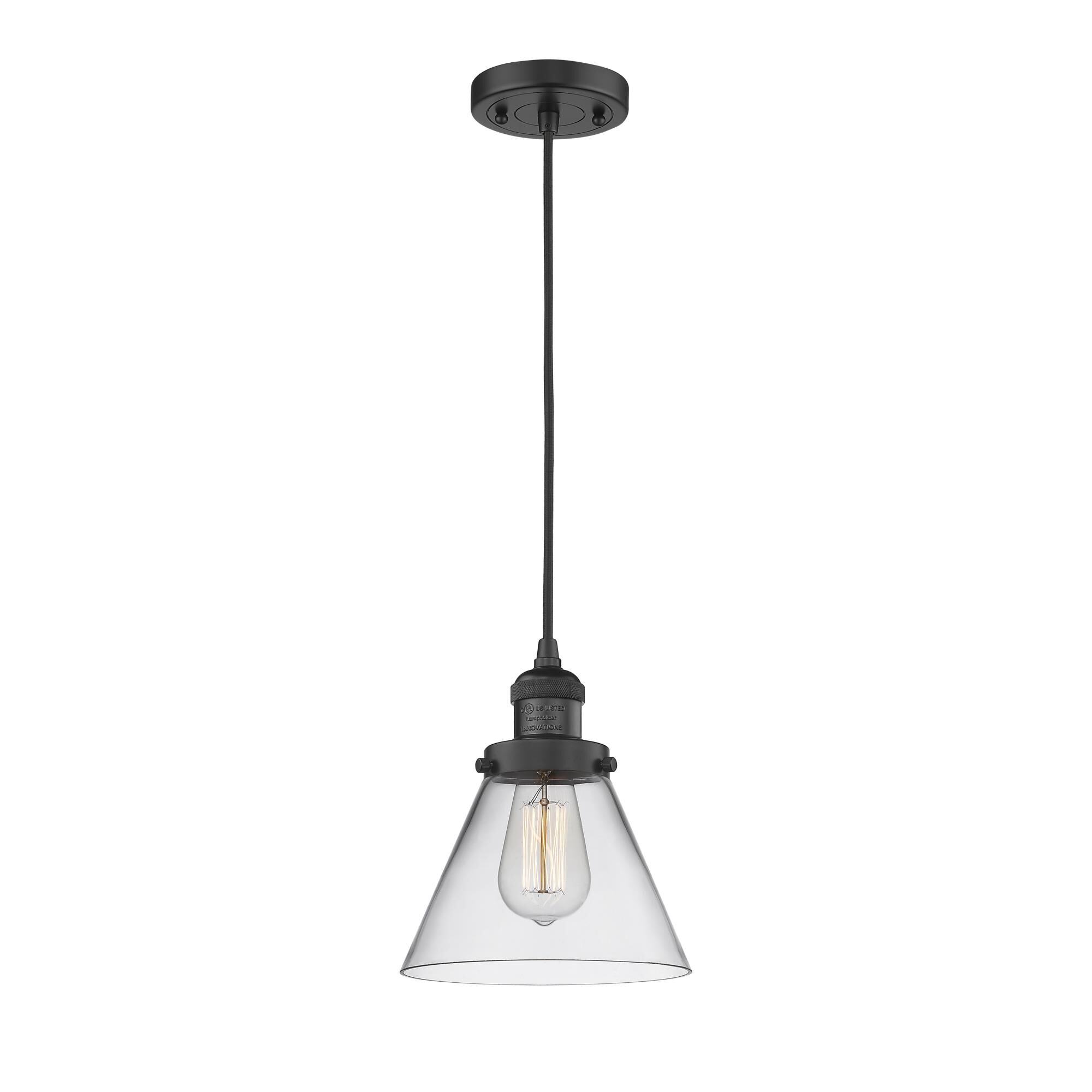 Bruno Marashlian Large Cone 8 Inch Mini Pendant by Innovations Lighting