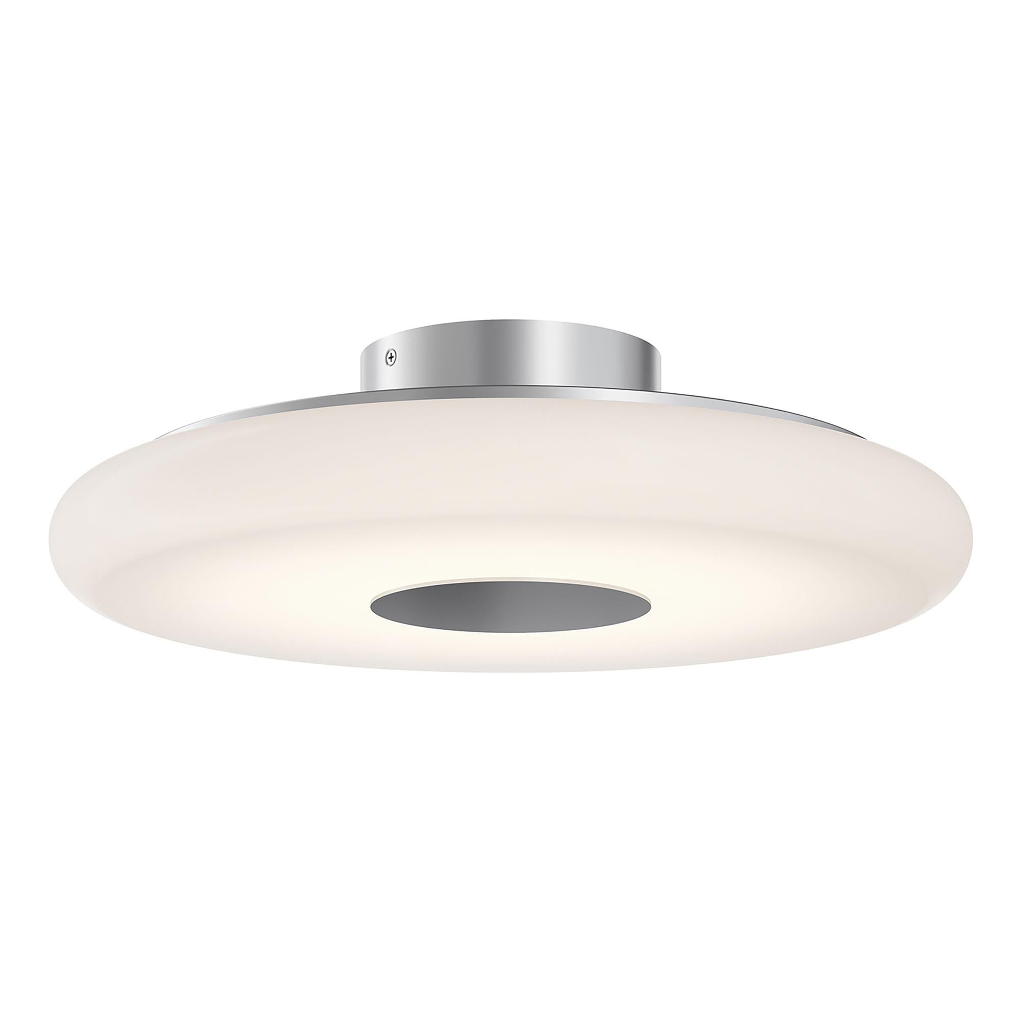Shown in Satin Nickel finish and White shade