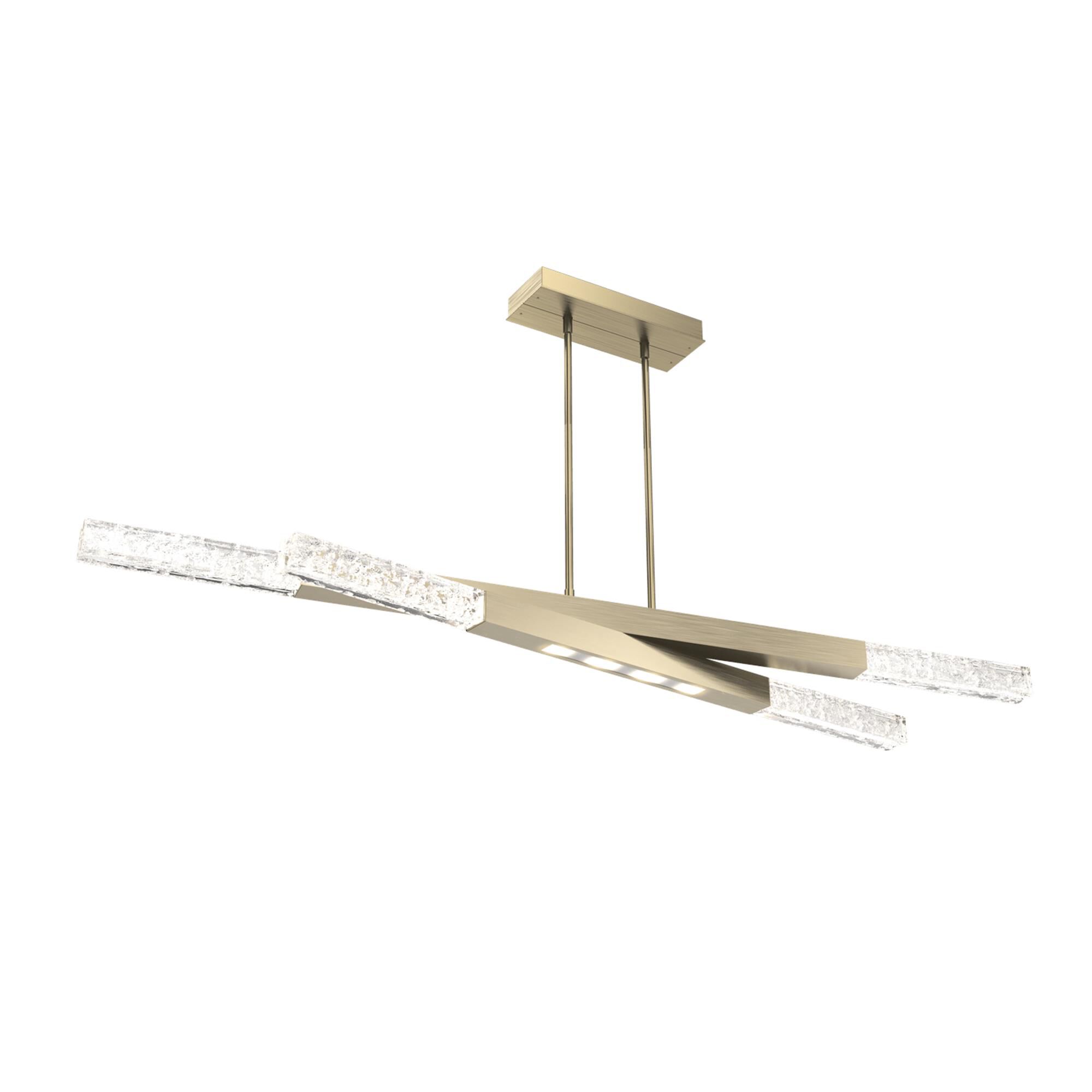Shown in Heritage Brass finish and Clear glass