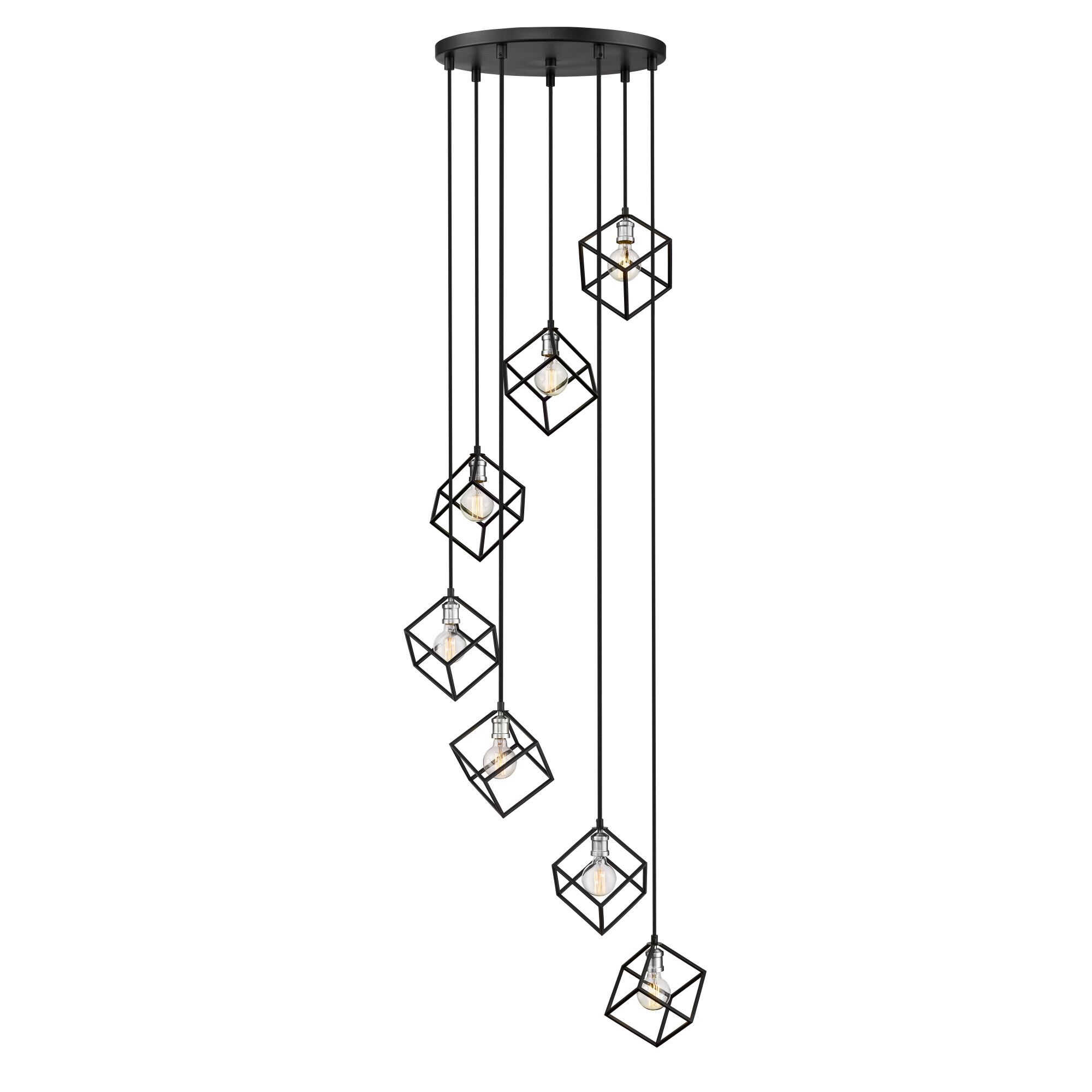 Vertical 23 Inch 7 Light Chandelier by Z-Lite