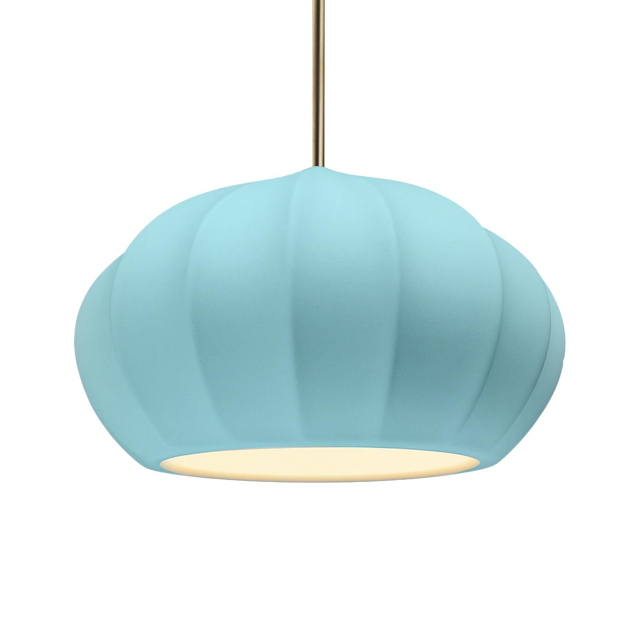 Fluted 13 Inch Large Pendant by Justice Design Group
