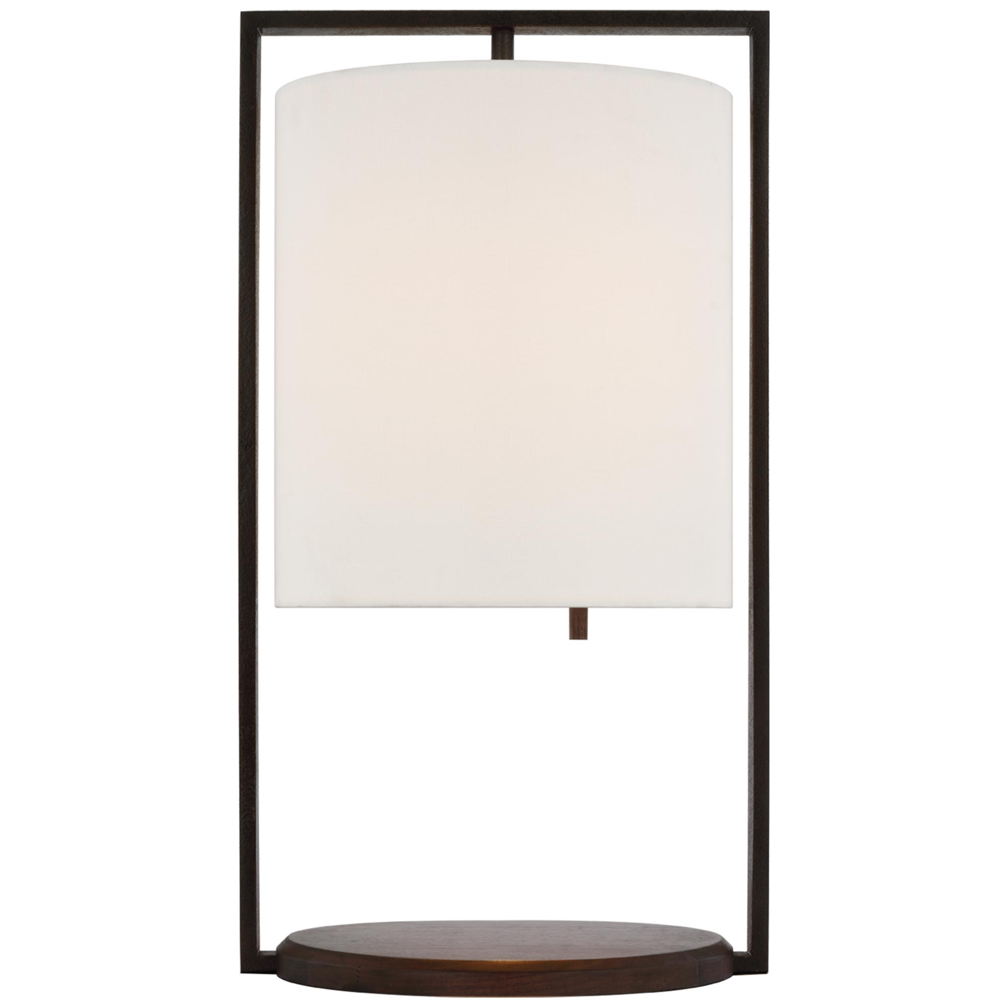 Shown in Warm Iron and Dark Walnut finish