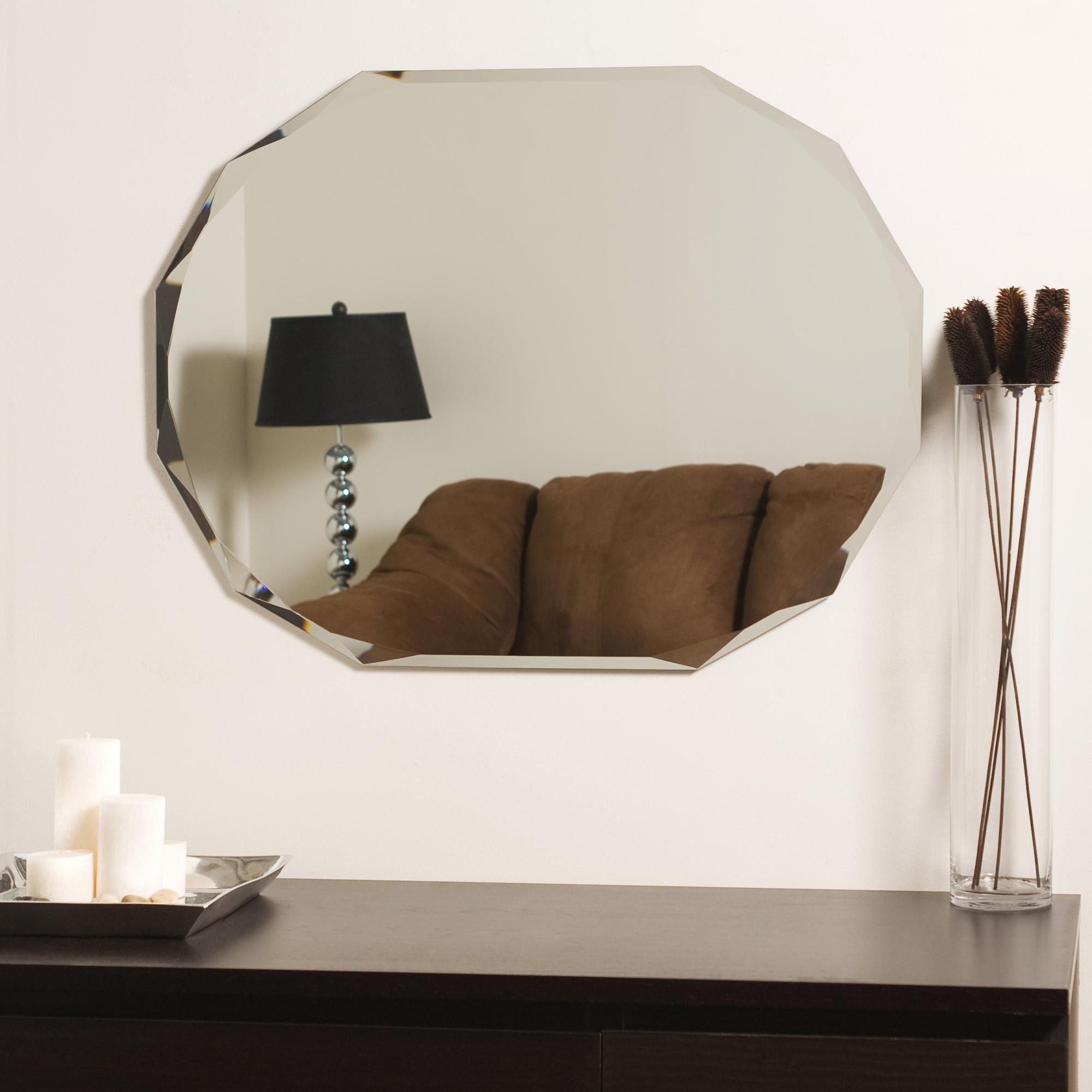 Ascher Bevel Bathroom Mirror by Decor Wonderland