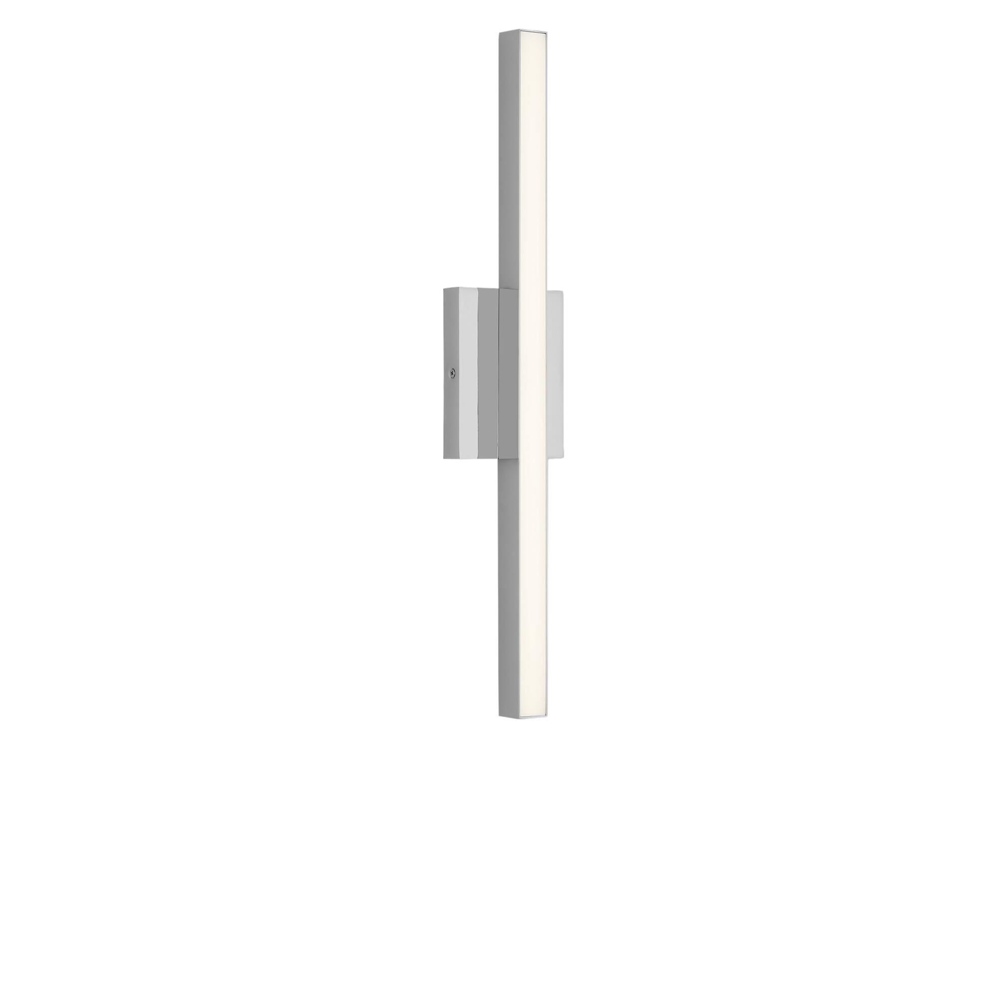 Shown in Chrome finish and White Polycarbonate shade