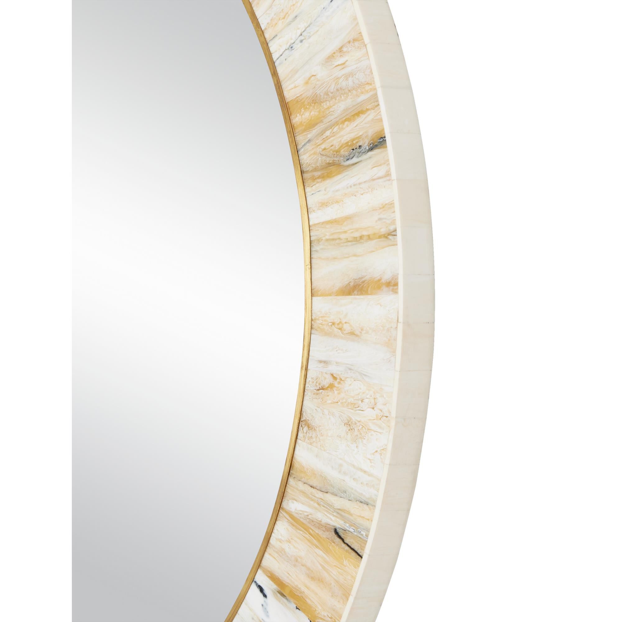 Niva Round Wall Mirror Decorative Mirrors by Currey and Company