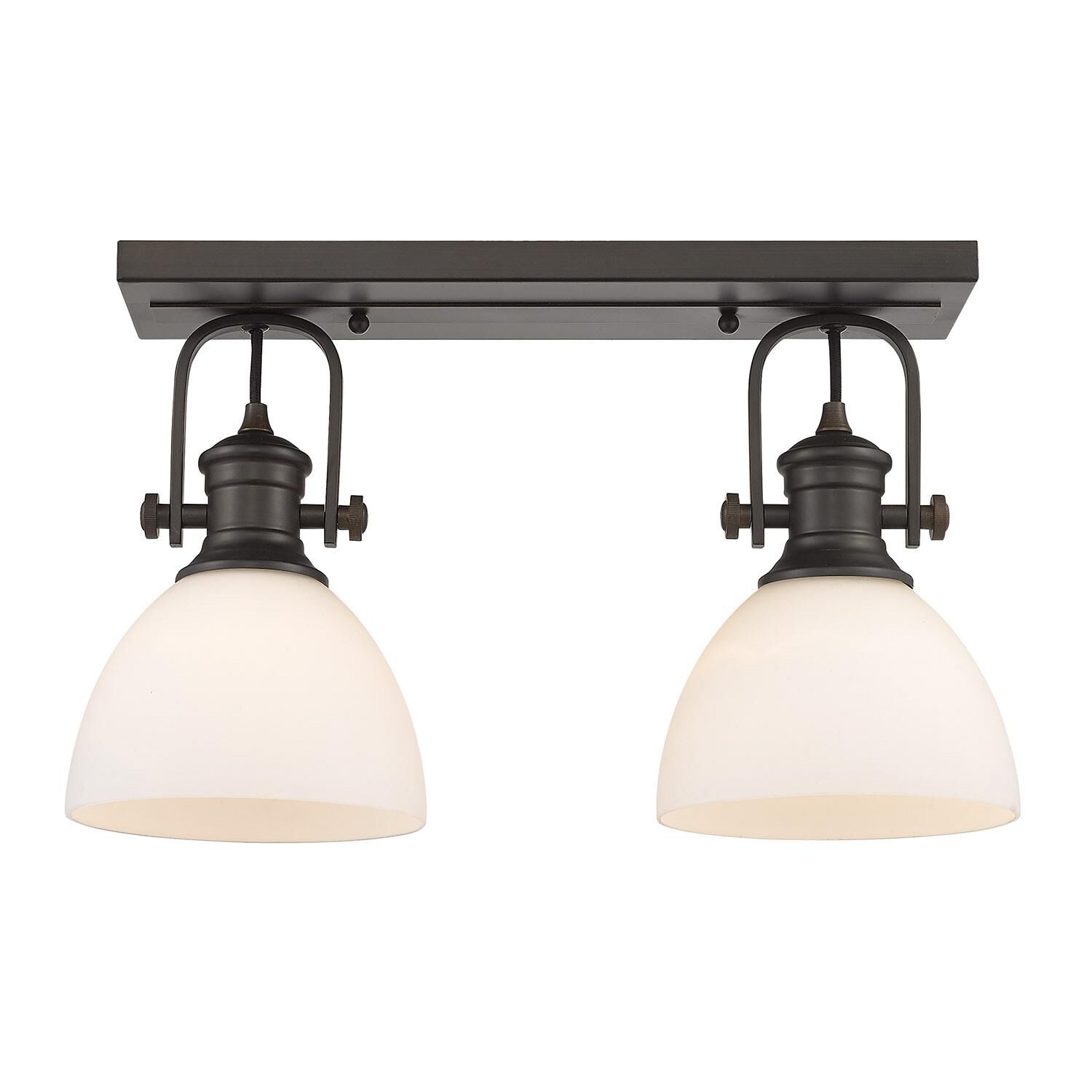 Shown in Rubbed Bronze finish and Opal glass and Opal Glass shade
