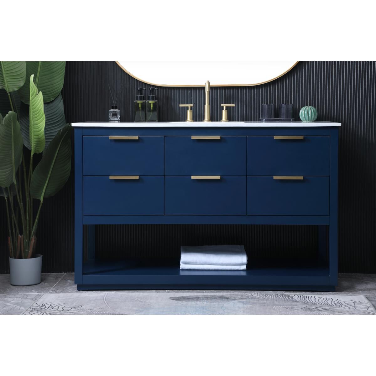 Larkin 54 Inch Bath Vanity by Elegant Decor