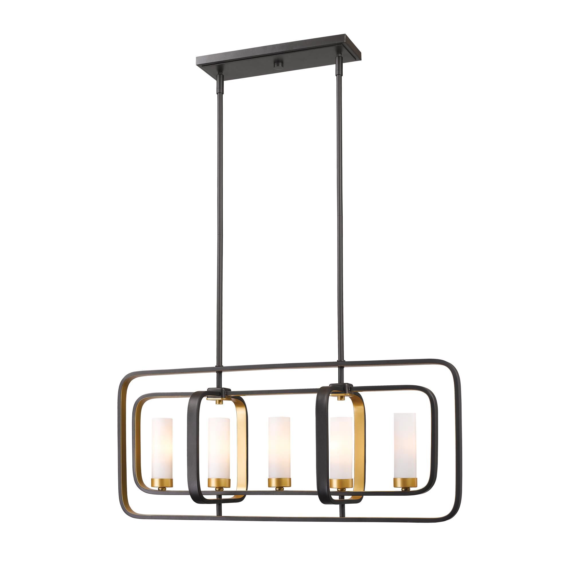 Shown in Bronze Gold finish and Glass shade