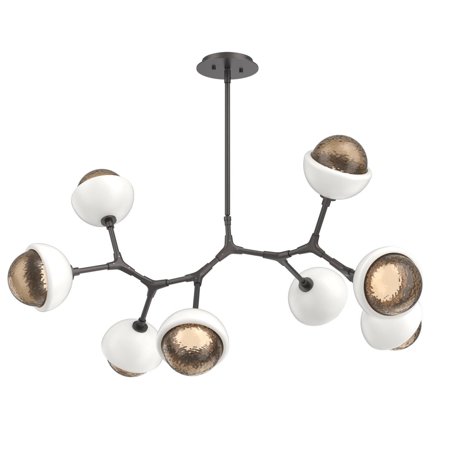 Levi Wilson Cabochon 38 Inch Linear Suspension Light by Hammerton Studio