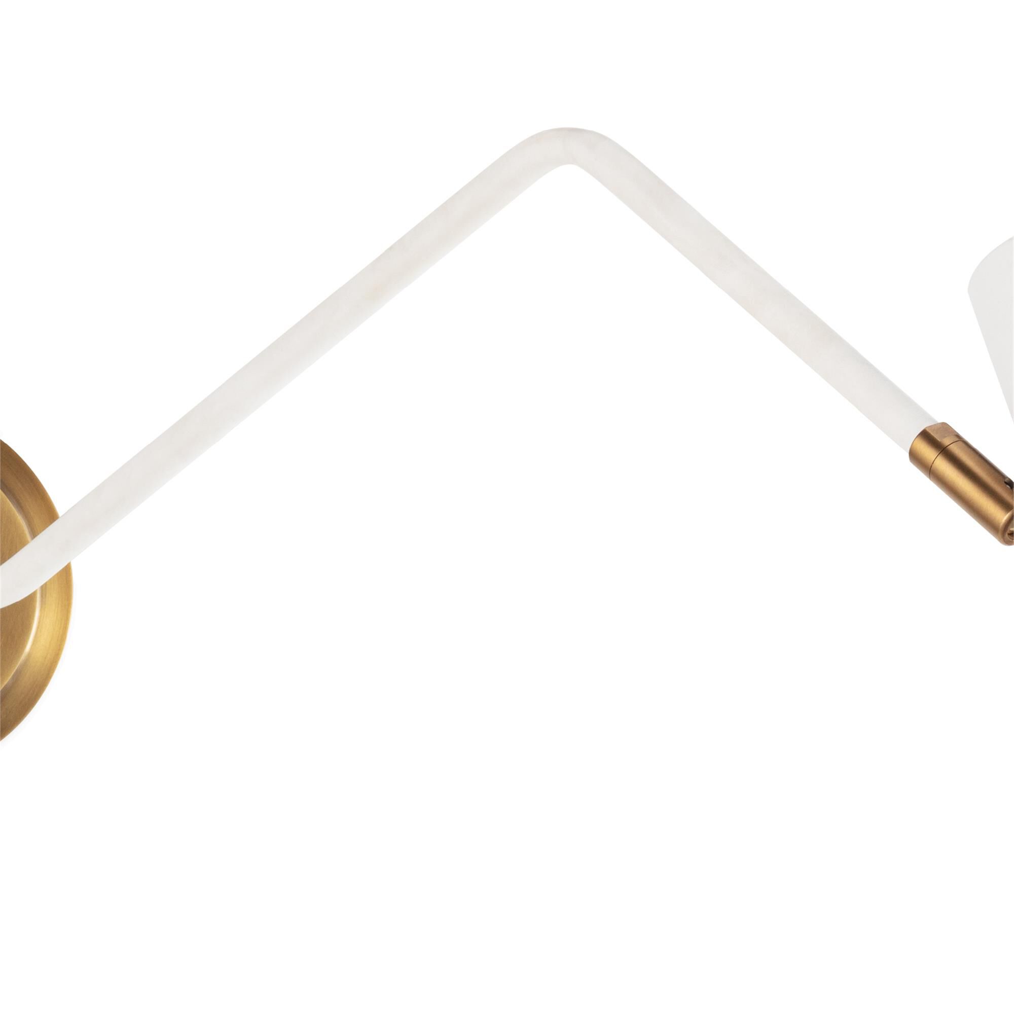 Shown in White finish and - None - shade