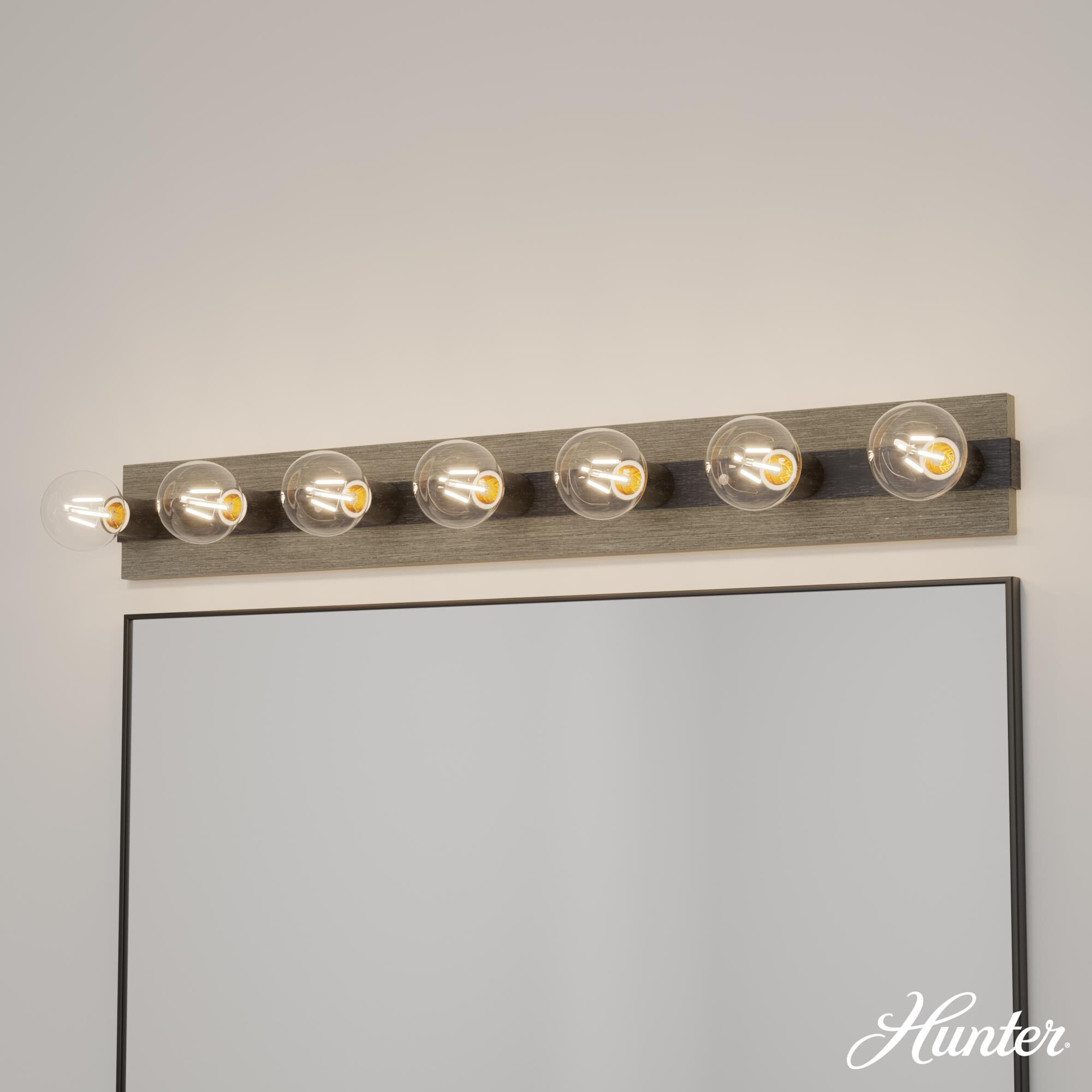 Donelson 36 Inch 7 Light Bath Vanity Light by Hunter Fan