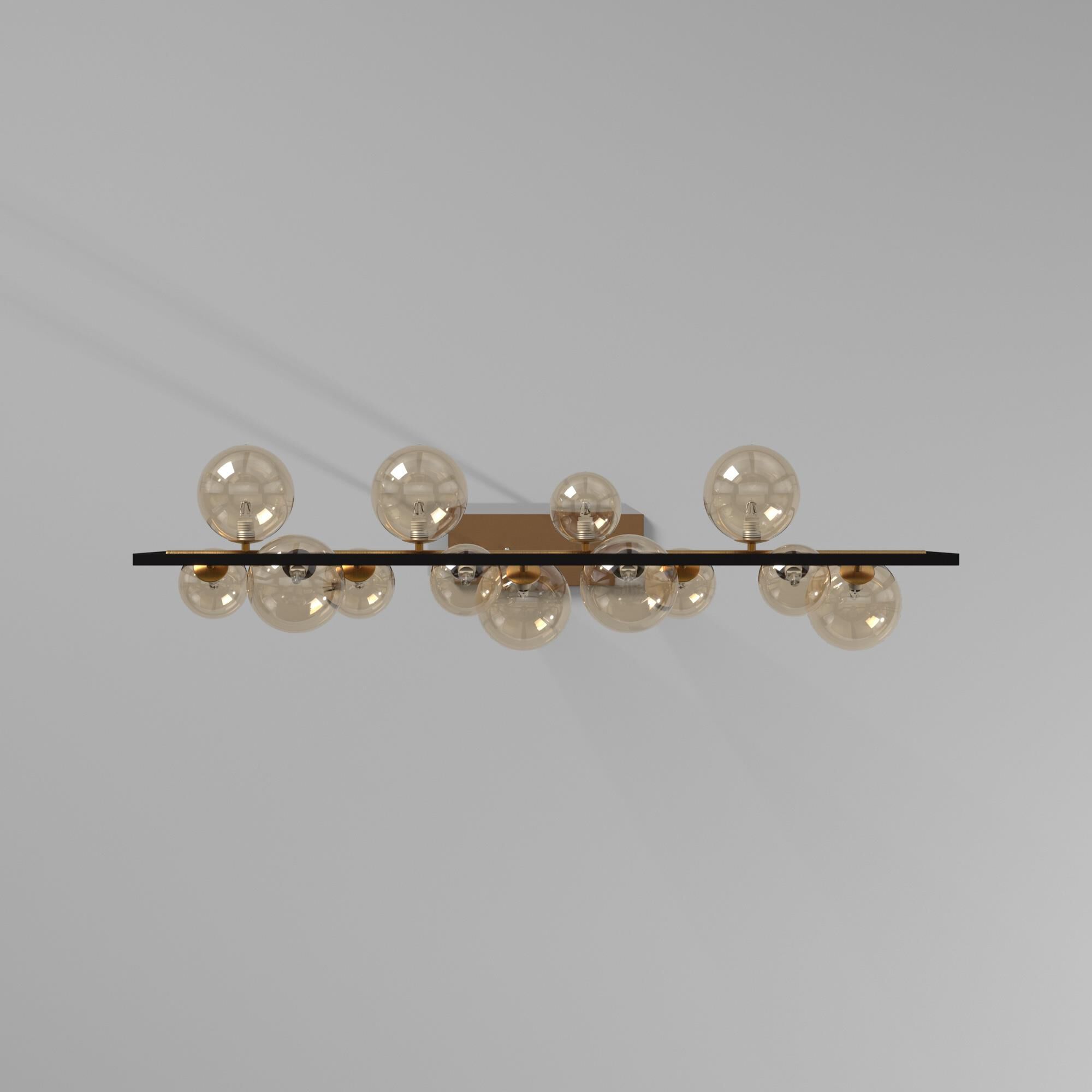 Glasgow 42 Inch 13 Light Linear Suspension Light by Dainolite