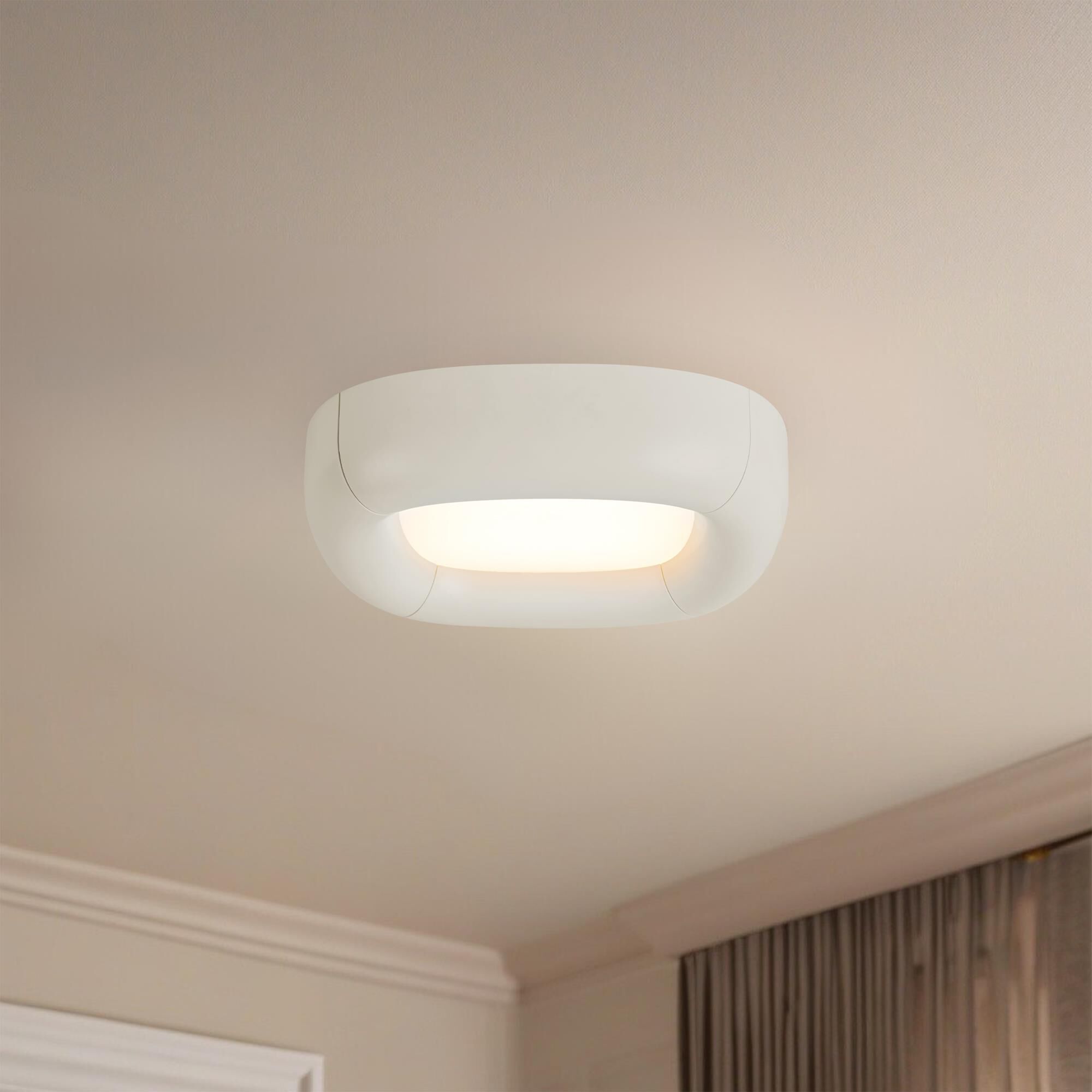 Shown in Pearl White finish and Frosted Acrylic Diffuser glass